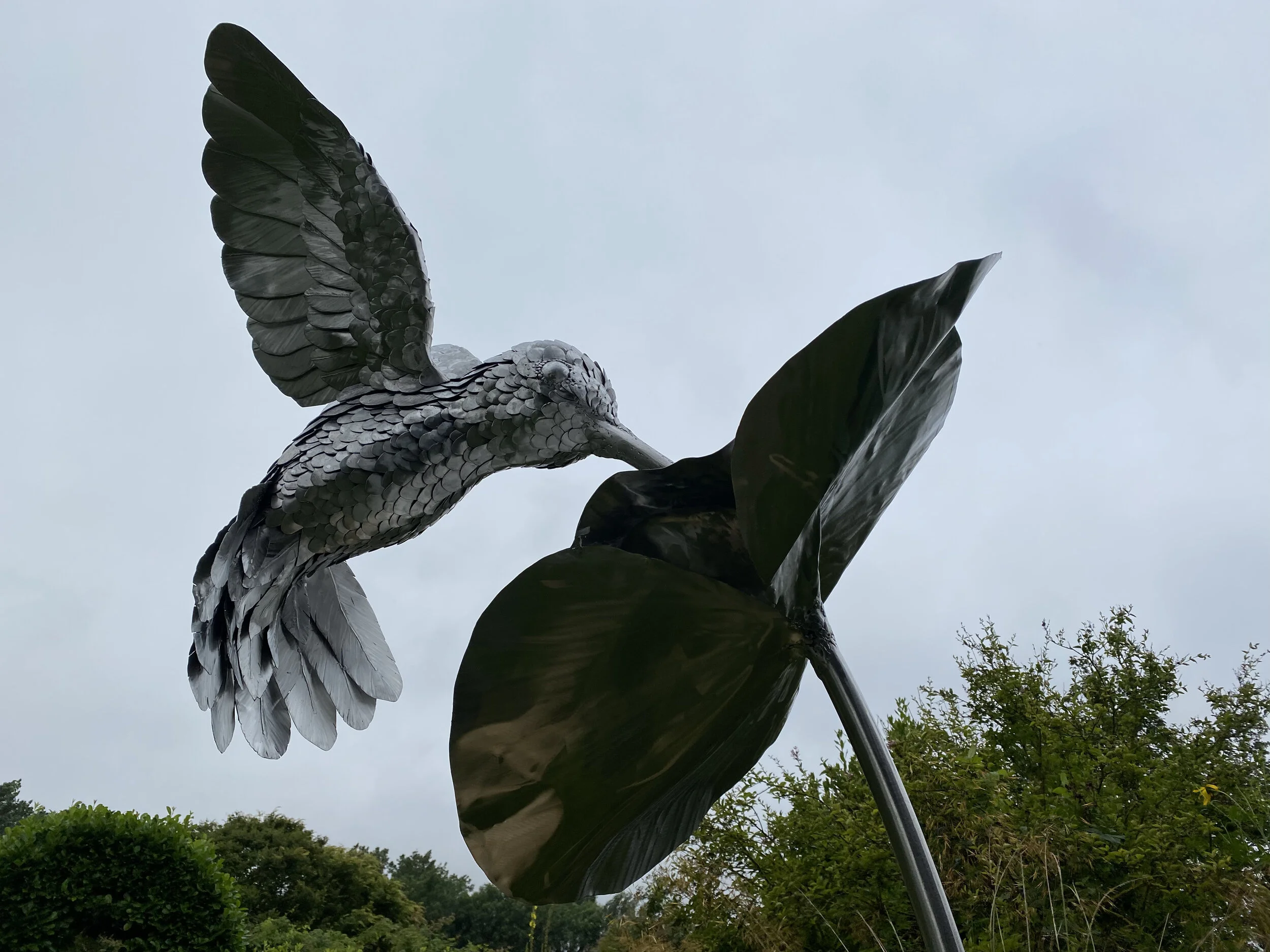 Hummingbird sculpture by James Sutton Sculpture