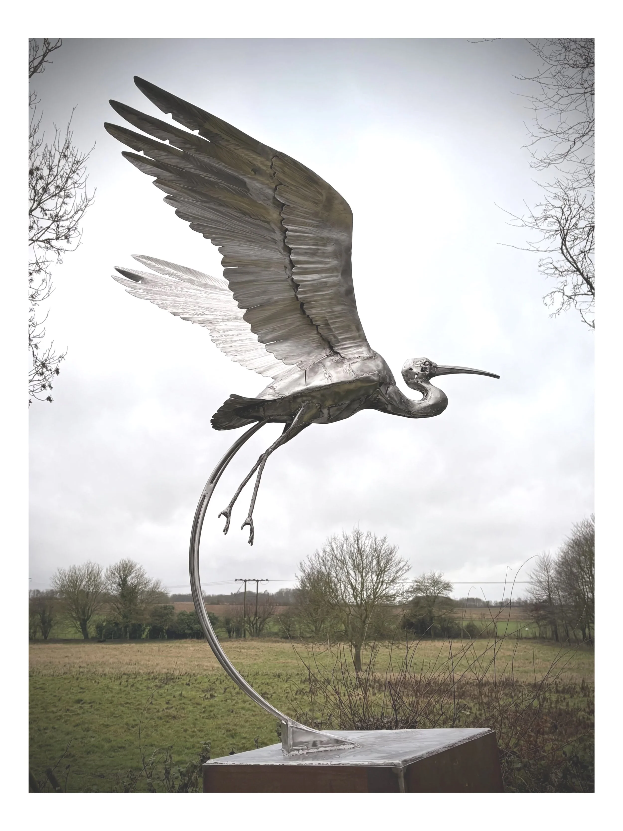 Heron Sculpture