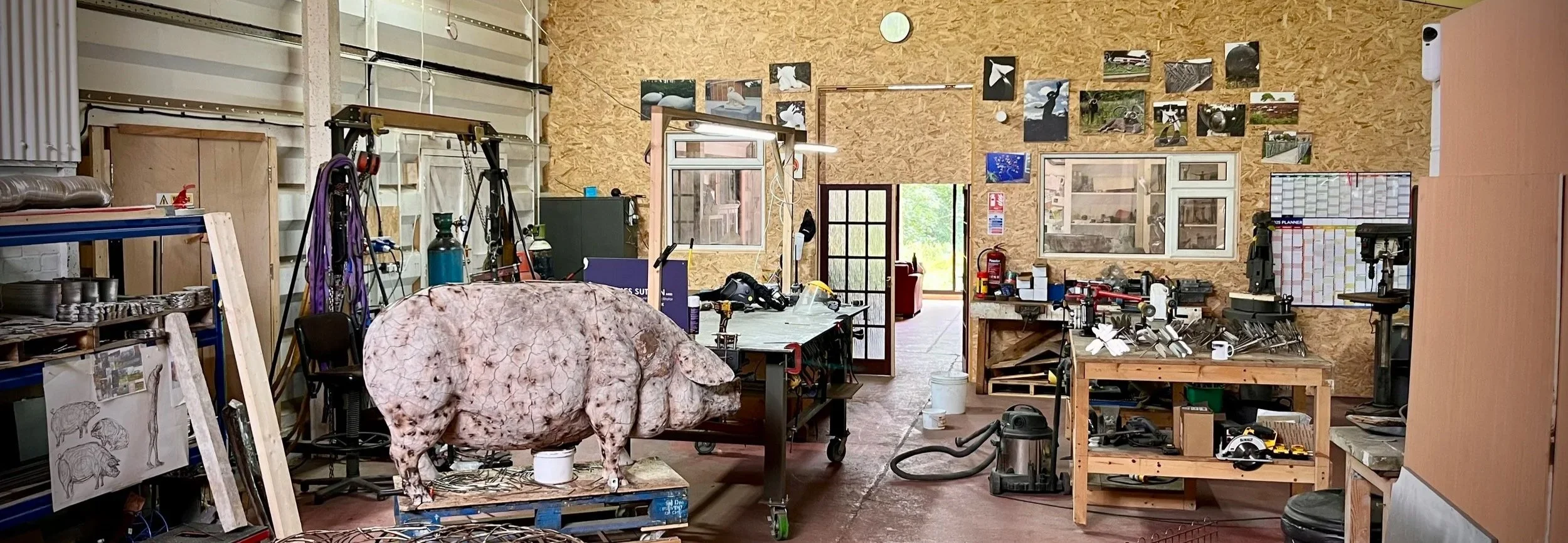 Studio shot of James Sutton Sculpture