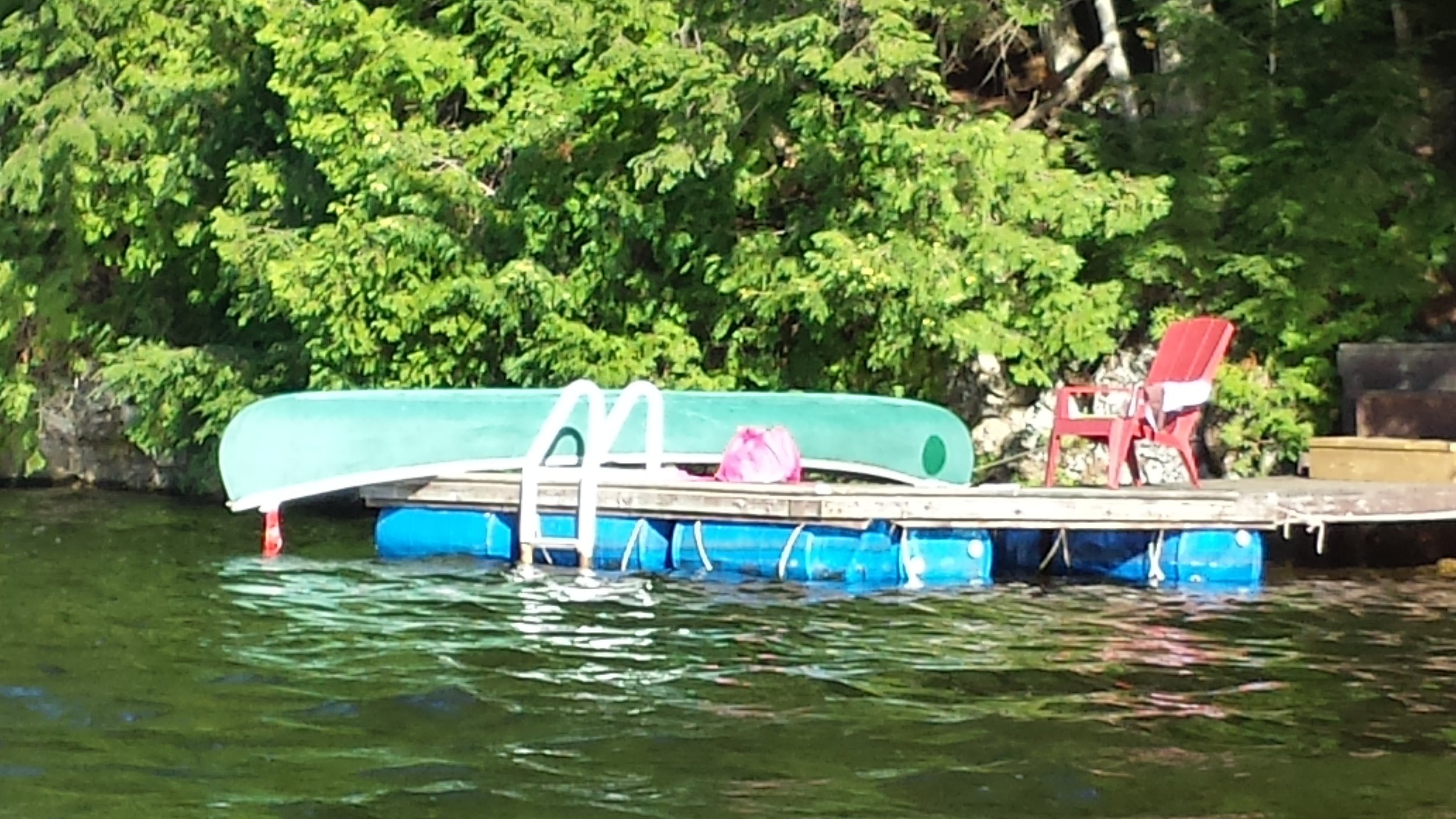  Canoe and swim in Contau Lake during the Yoga Retreat.  