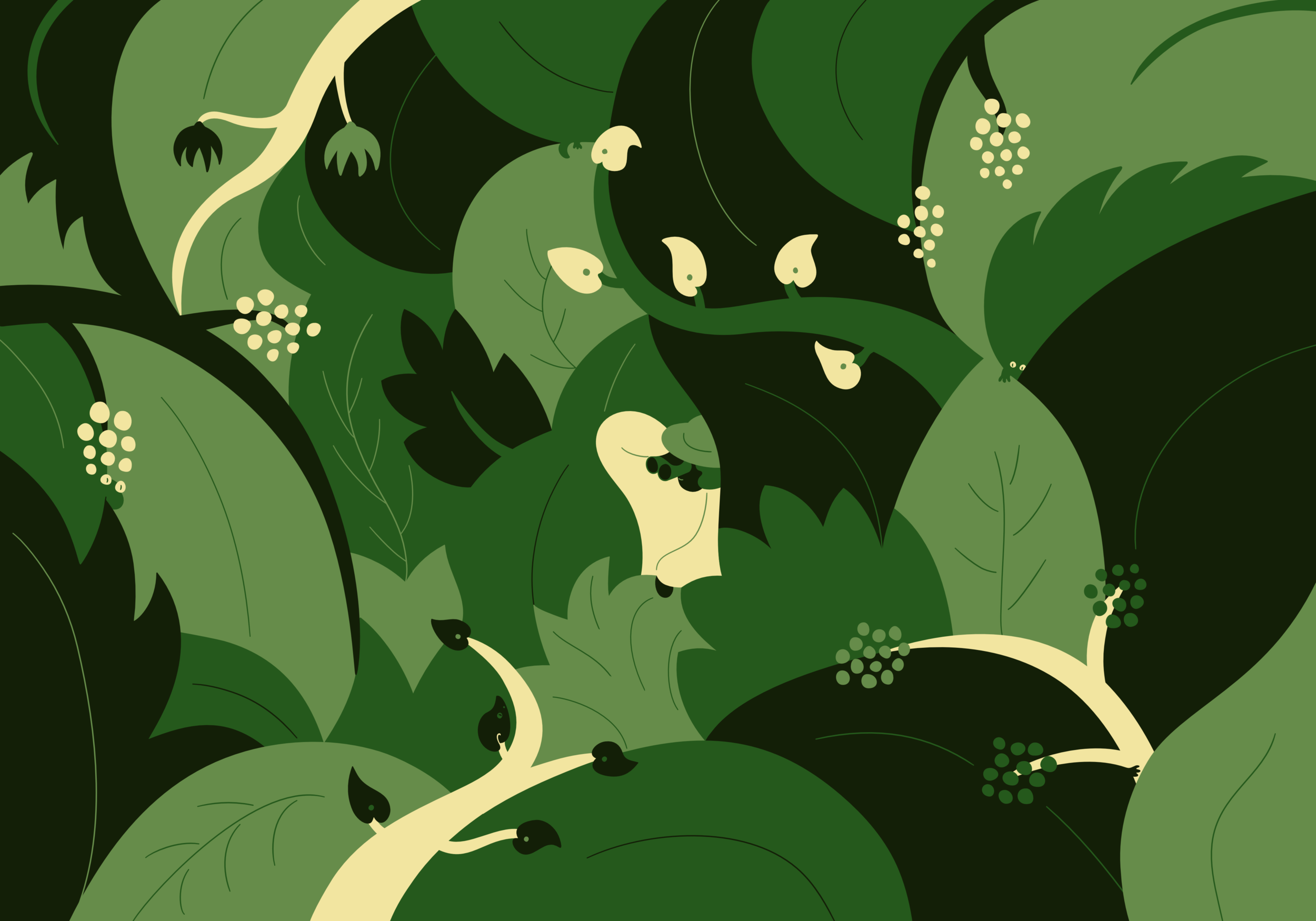 In the jungle 100x70cm – 1800kr