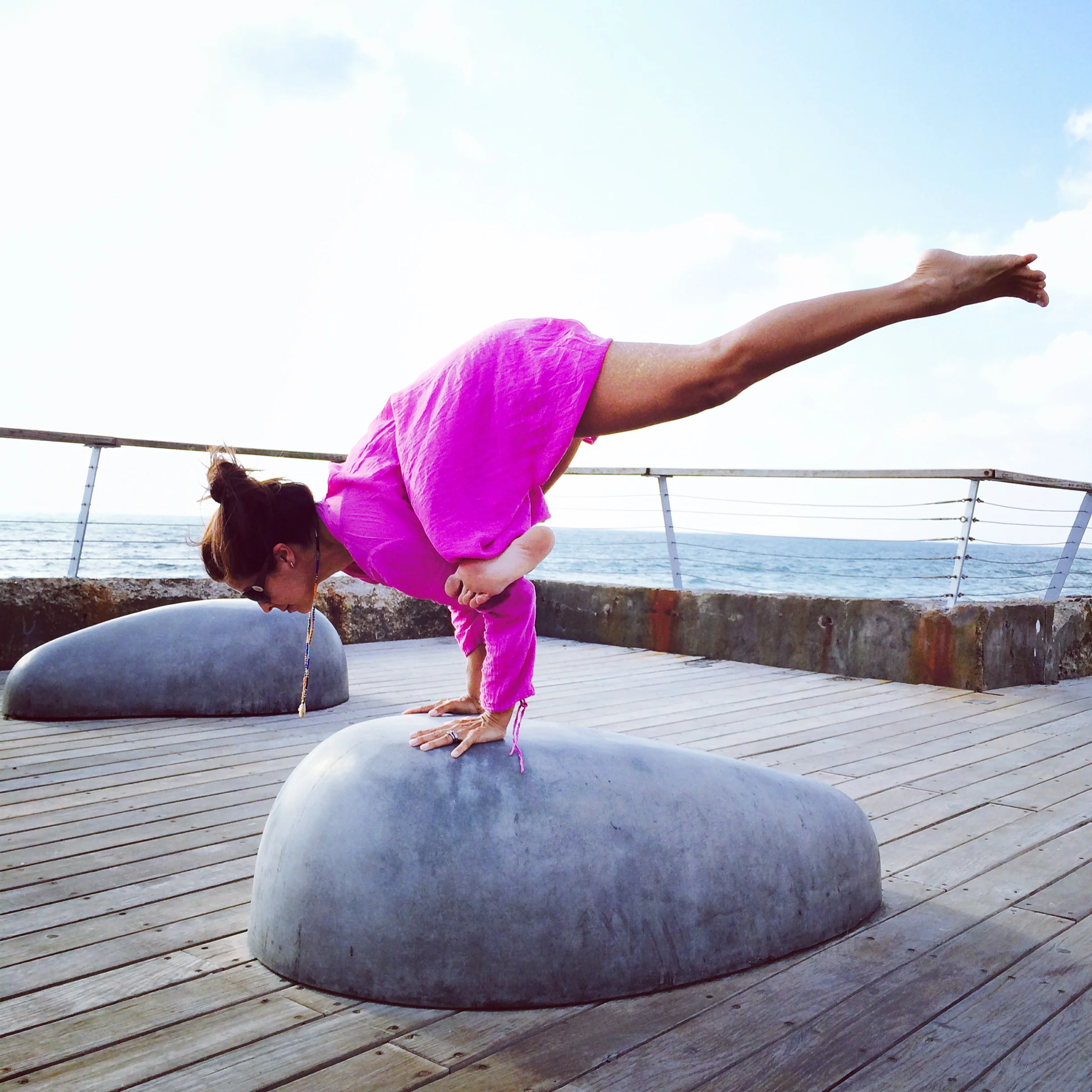 Saturday April 11, 2015 From: 2:30 PM – 4:30 PM Let’s explore the fundamentals of inversions and arm balances in a calm and safe space. To warm up, we begin with a 20 minute vinyasa flow that will lengthen our hamstrings and open our hips. We will explore poses that recruit our bandhas (energy locks) for core abdominals and pelvic floor strengthening. Onwards to basic inversions and arm balances. We are seeking proper alignment with patience. If you are on your way to Kakasana (Crow) or deeper expressions such as Bakasana (Crane) we will also offer tips for connecting vinyasas or transitions. We are all at different stages so we will embrace those poses that feel good with use of blocks, straps and bolsters. We may include exploration into inversions/arm balances such as: – Salamba Sirsasana (Supported Headstand) – Kakasana (Crow) with optional transitions to Chaturunga (Low Plank) – Bakasana (Crane) – Tripod Headstand into Bakasana – Parsva Bakasana (Side Crow with a deep twist) – Astavakrasana (Eight Angle Pose) This 2 hour workshop is open to all levels, yet students should have a thorough understanding of yoga flow fundamentals. Smiling remains an advanced technique. An open dialogue is encouraged during this workshop. Price: $45 per person | $40 for 889 Members. If you would like to attend this workshop please register here .