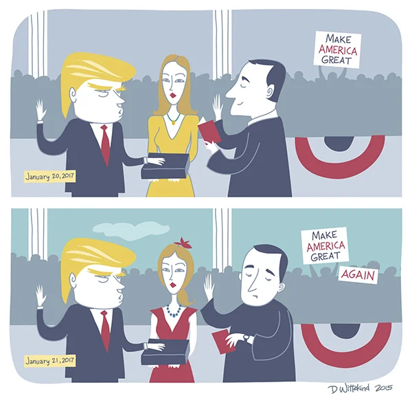 Donald Trump illustrations for Vanity Fair
