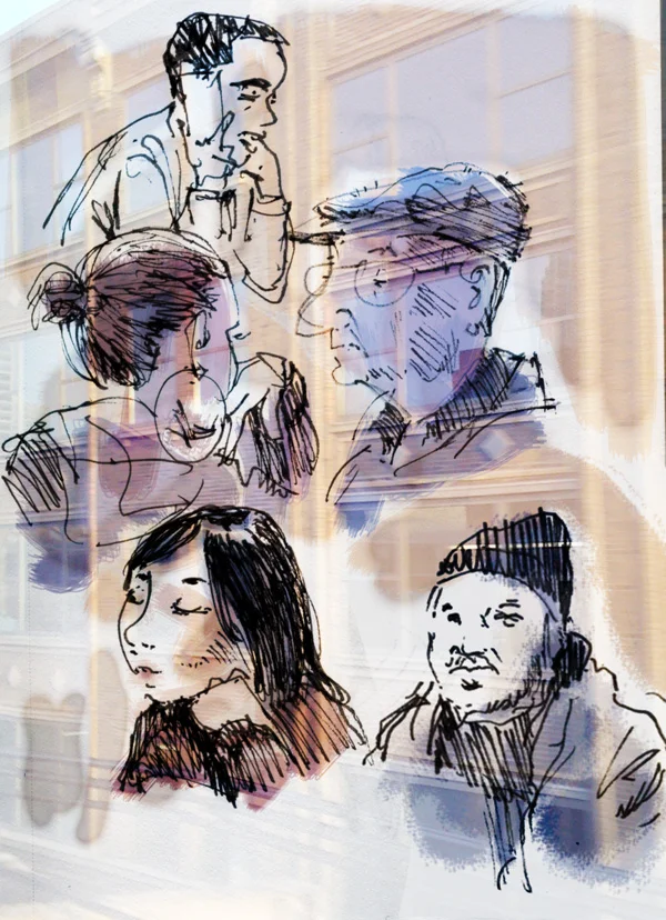 Faces on a Train: first installment