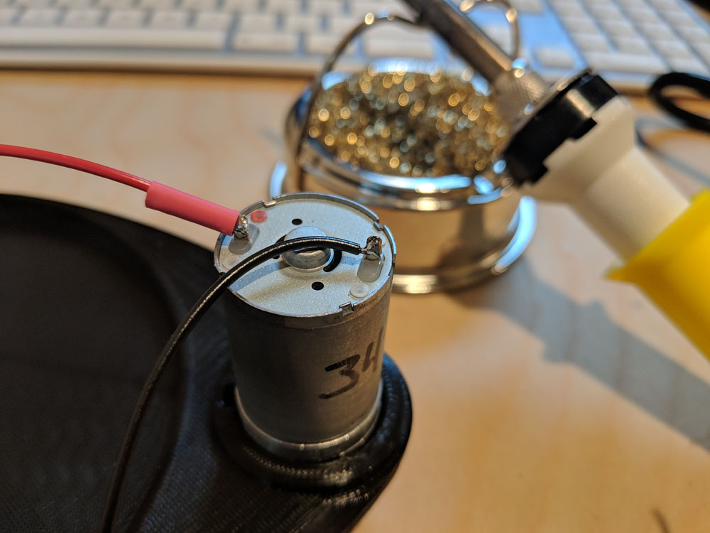 Wires soldered