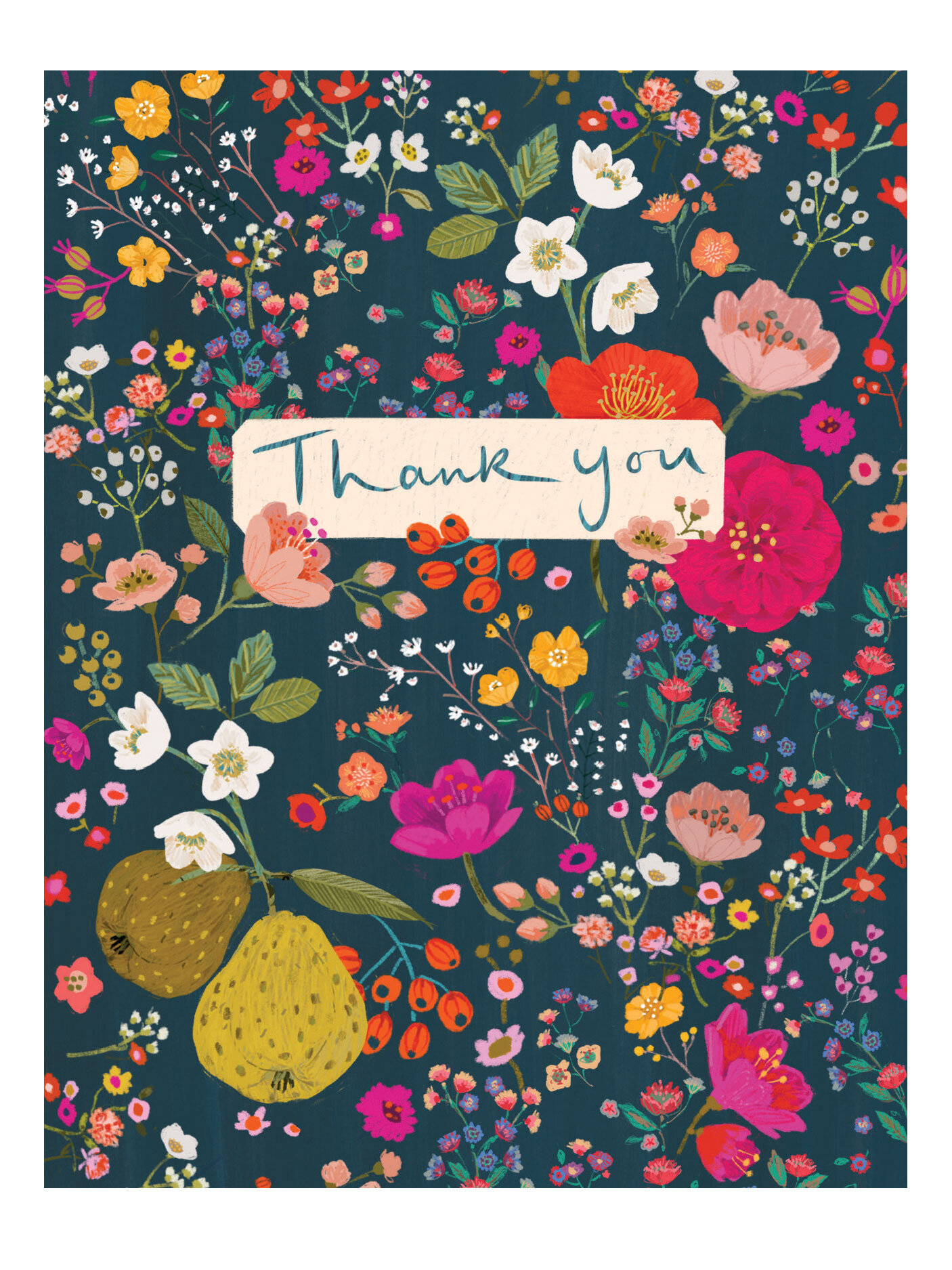 Pear Floral Thank You