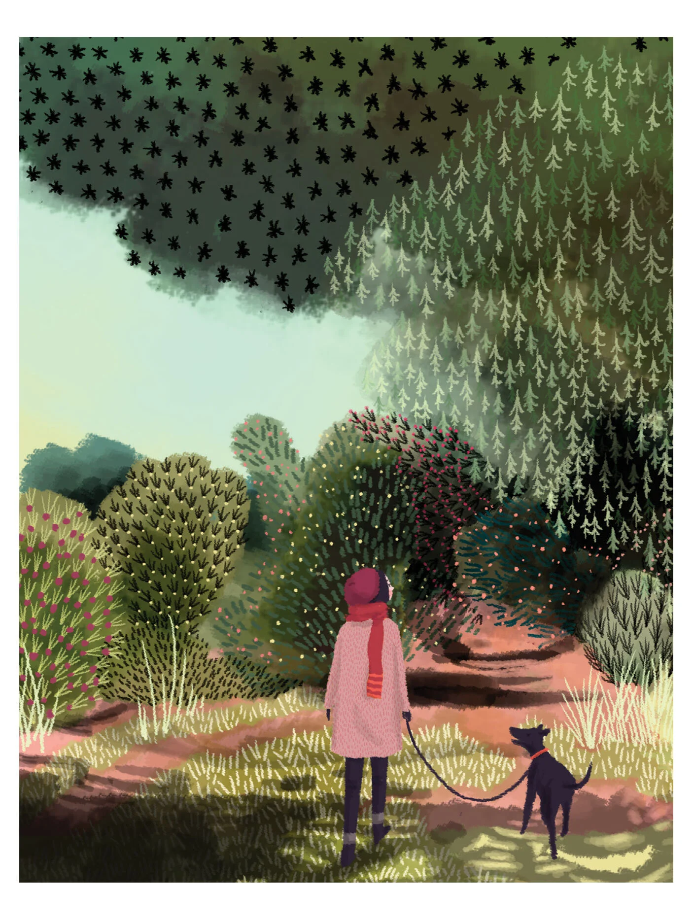 Girl with Dog Birthday