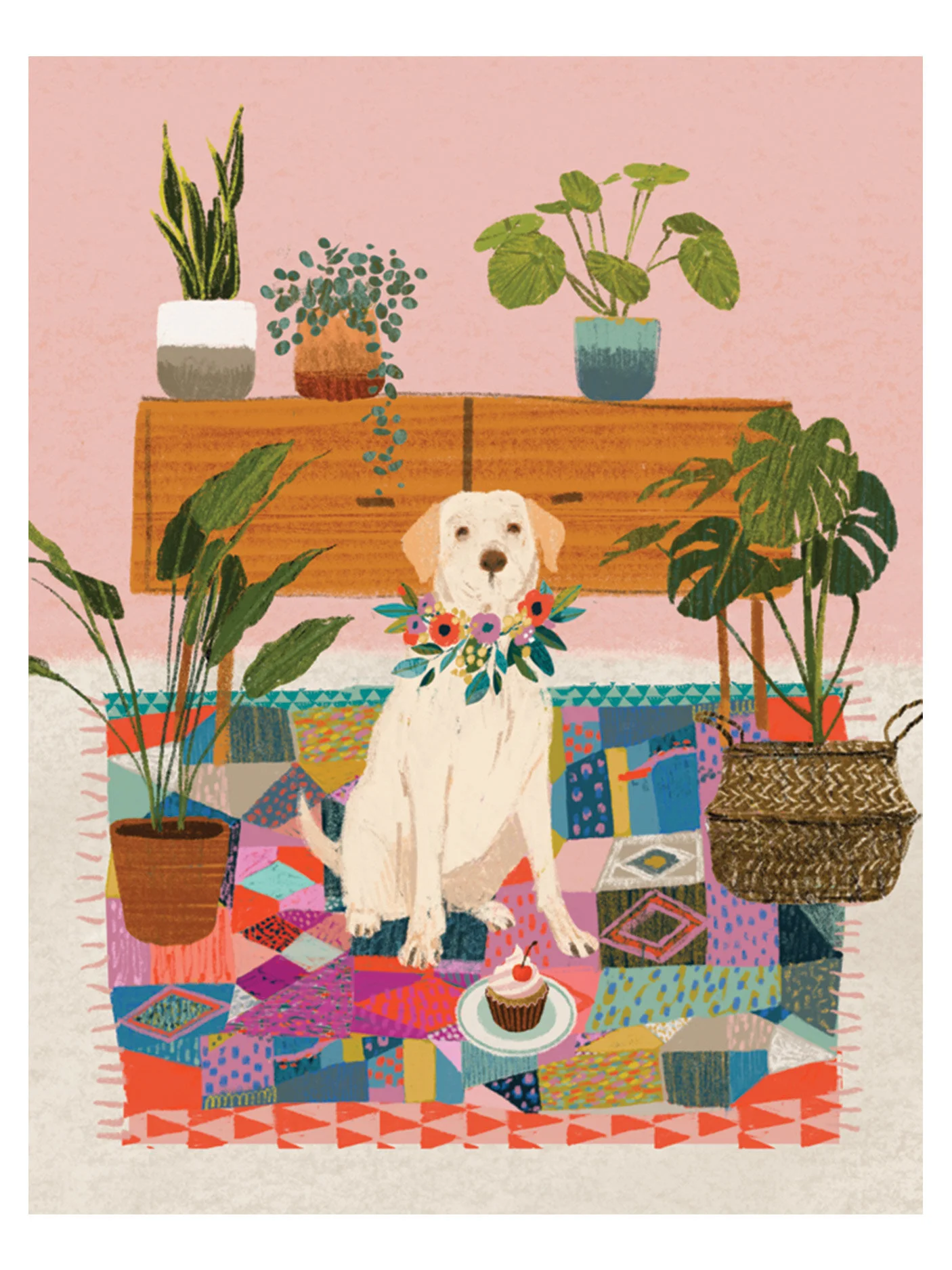 Dog &amp; Plants Birthday