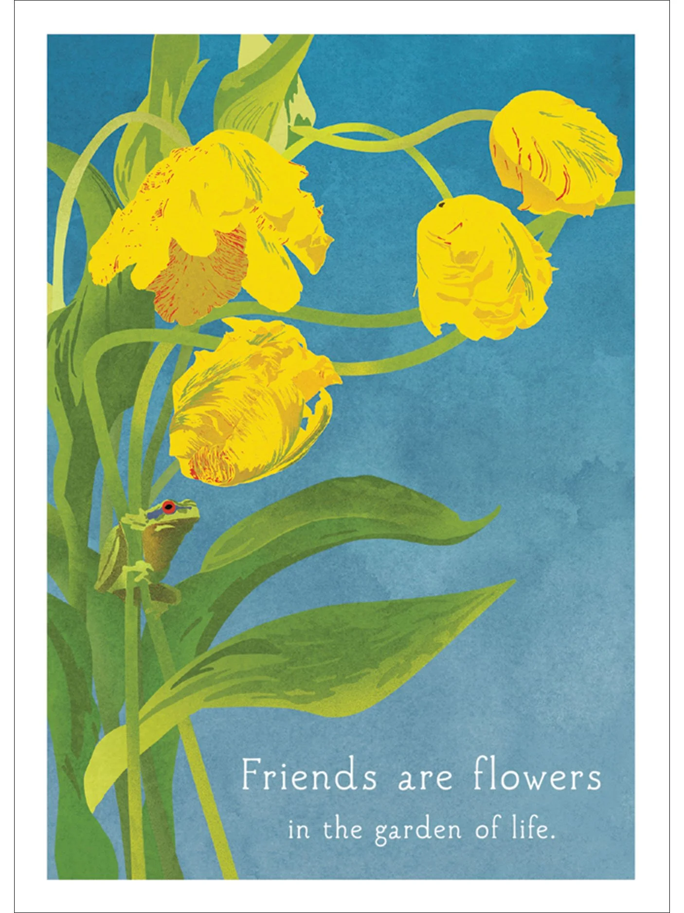 Frog & Tulips Birthday