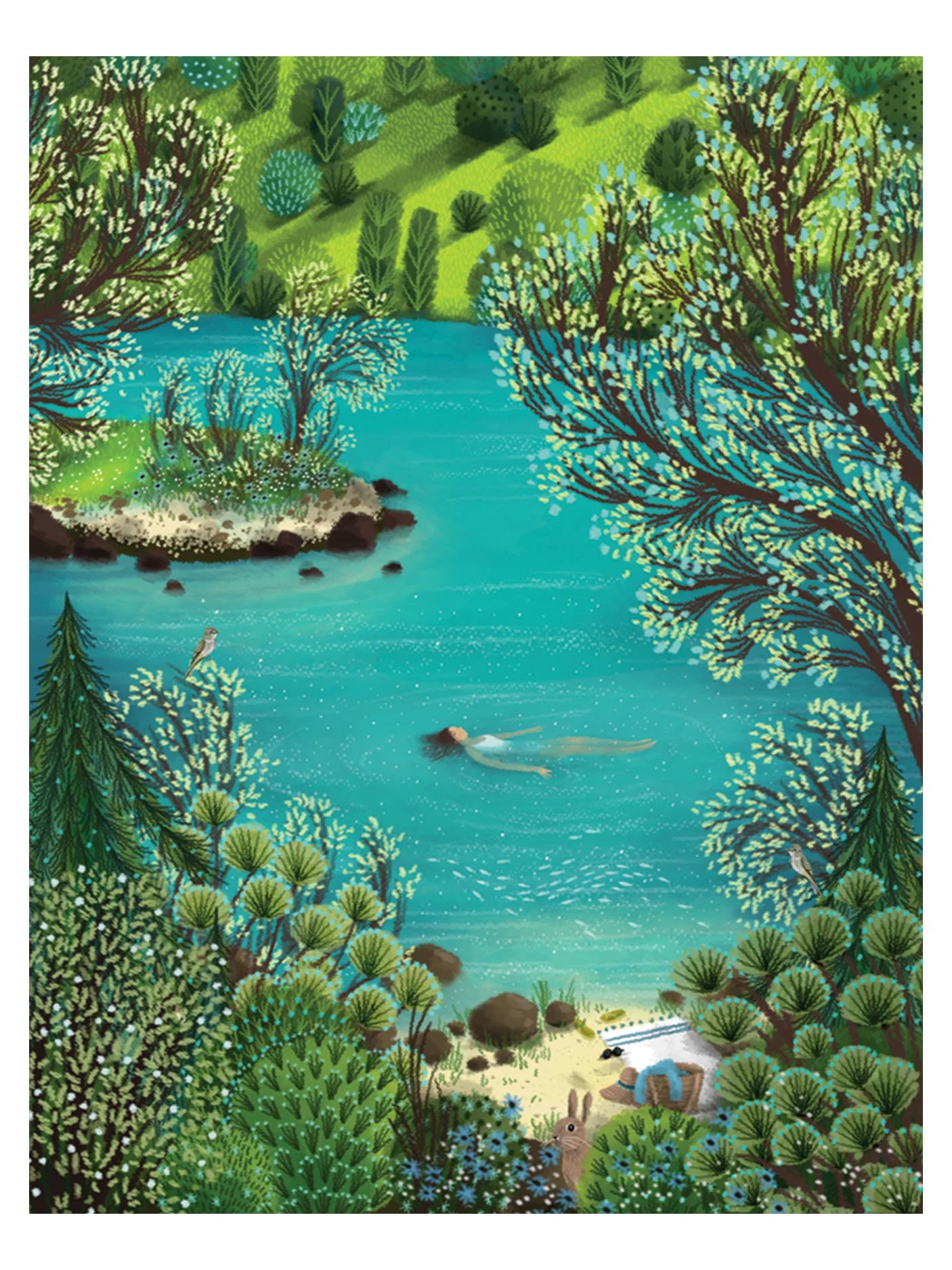 Serene Swimmer Birthday