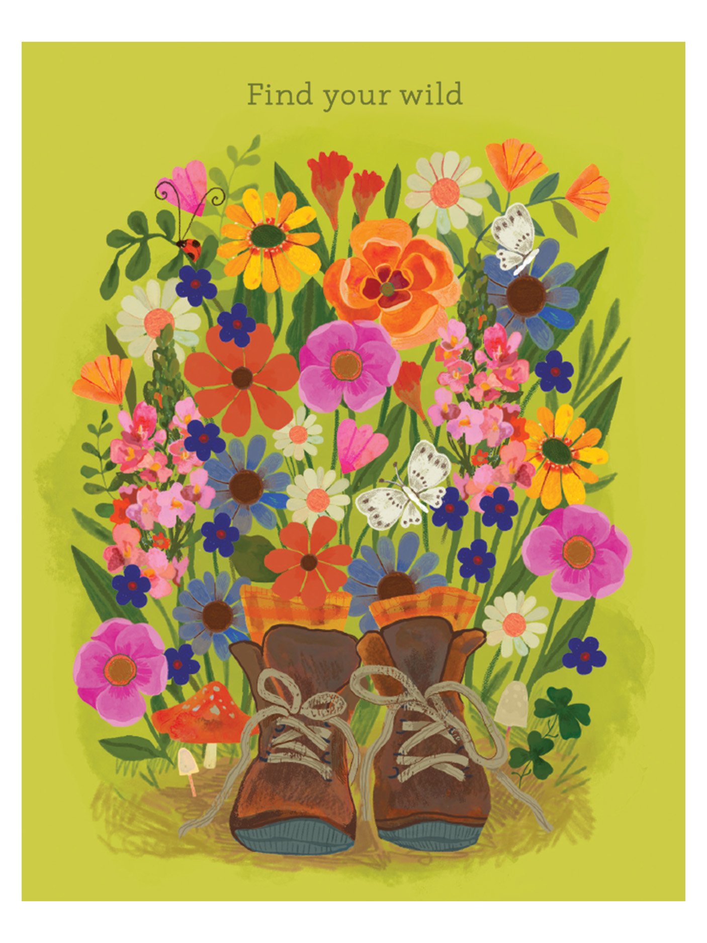 Hiking Boots in Meadow