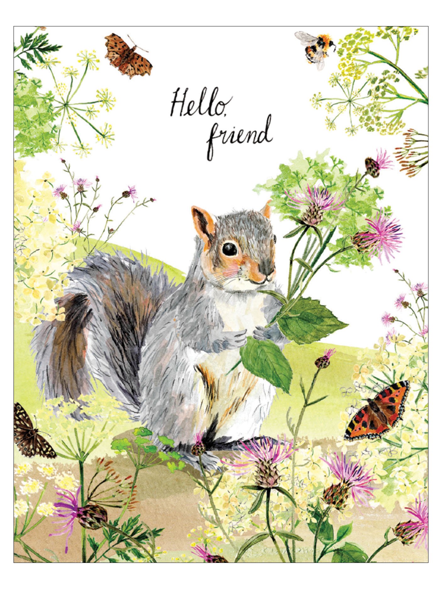 Squirrel with Flower