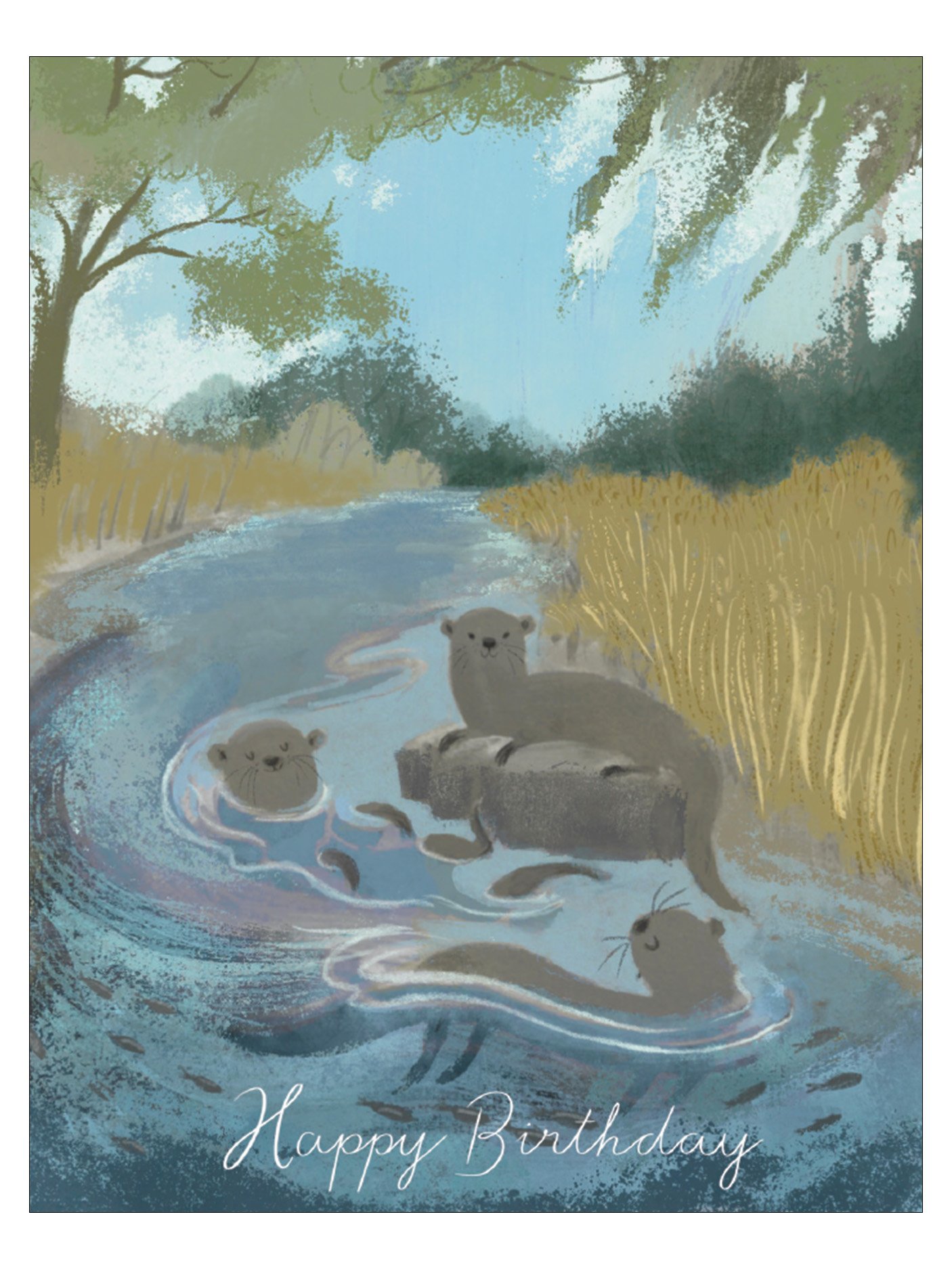 Playful Otters