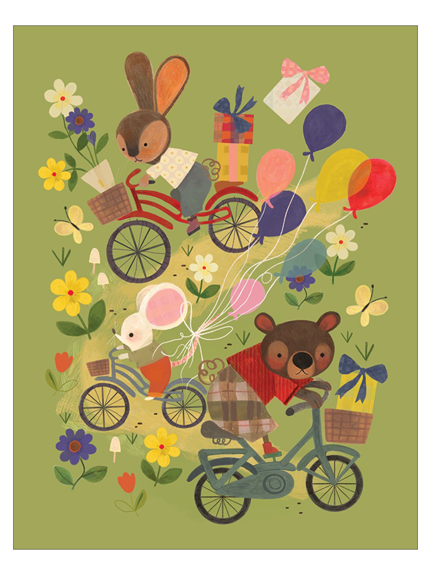 Animals on bikes