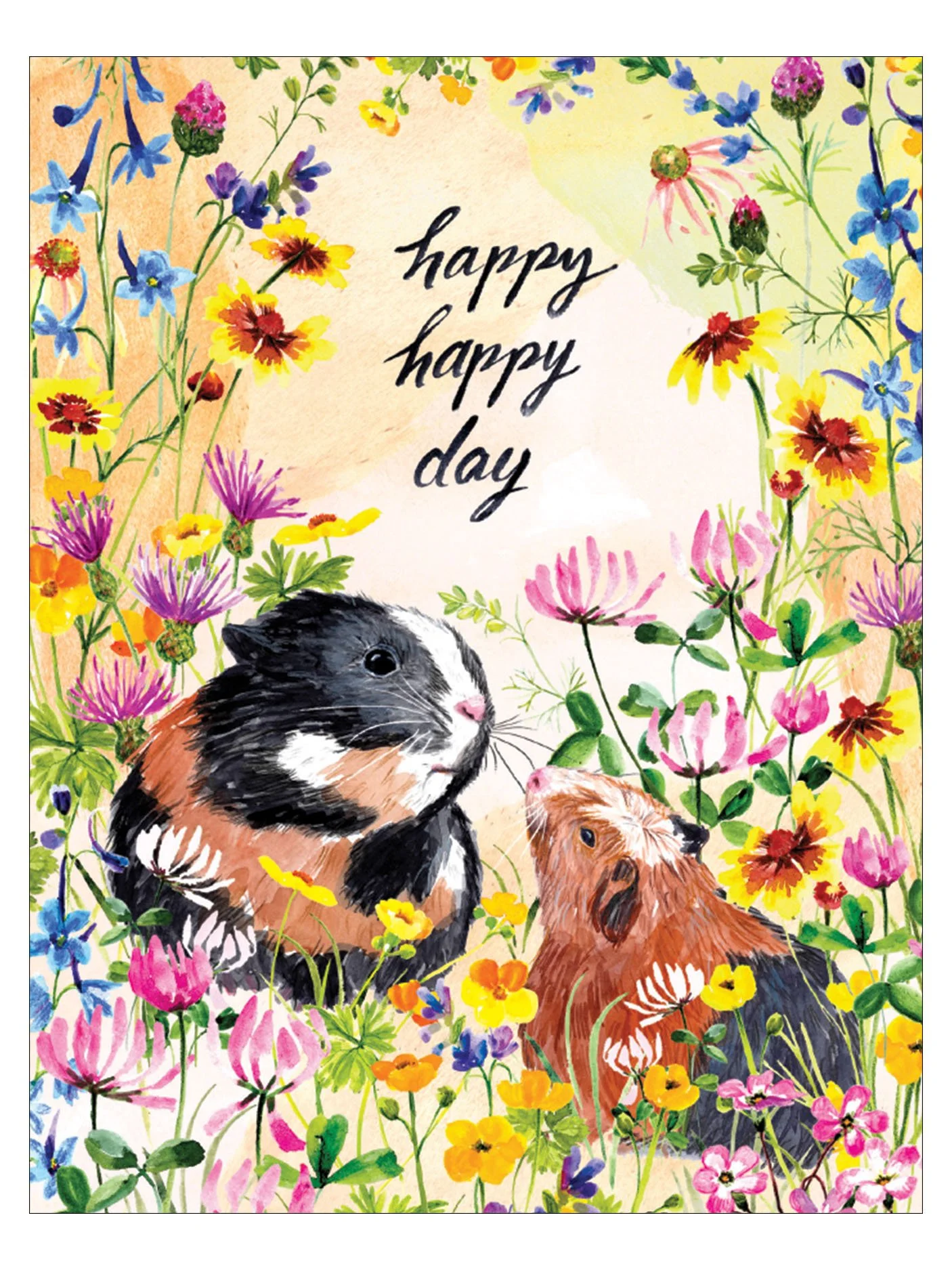 Guinea Pigs in Garden