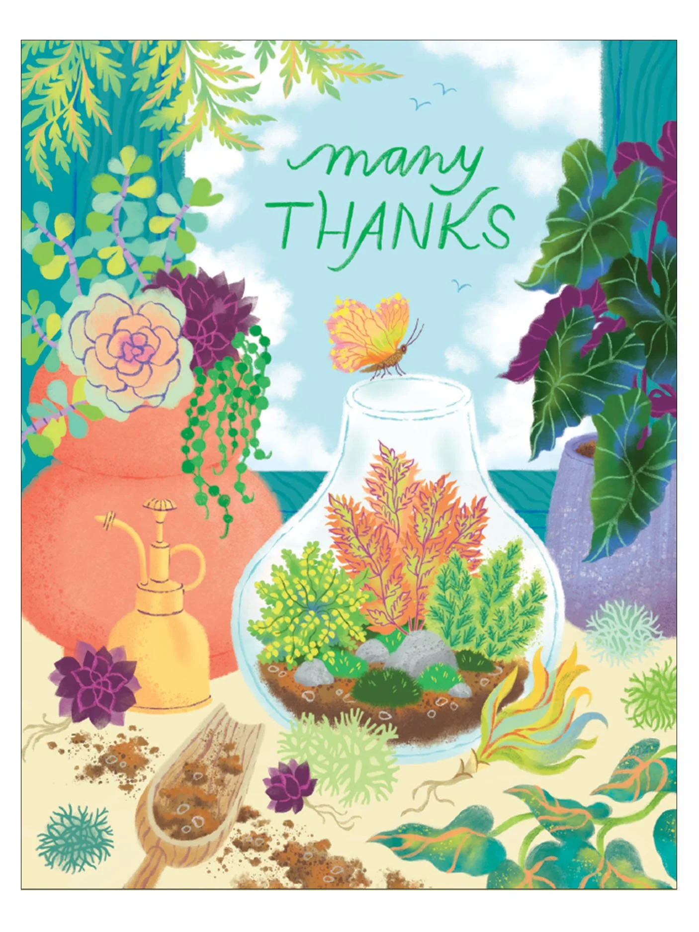 Terrarium Succulents Thank You