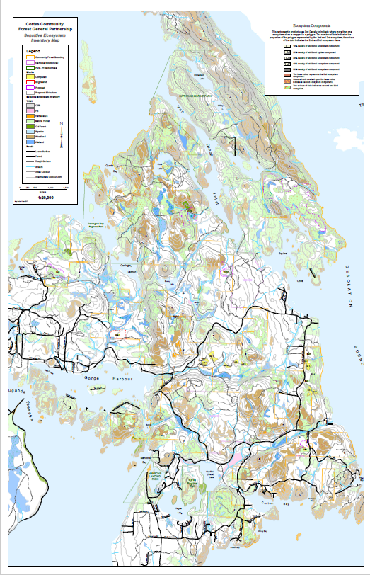 Cortes Comunnity Forest Sensitive Ecosystems Map