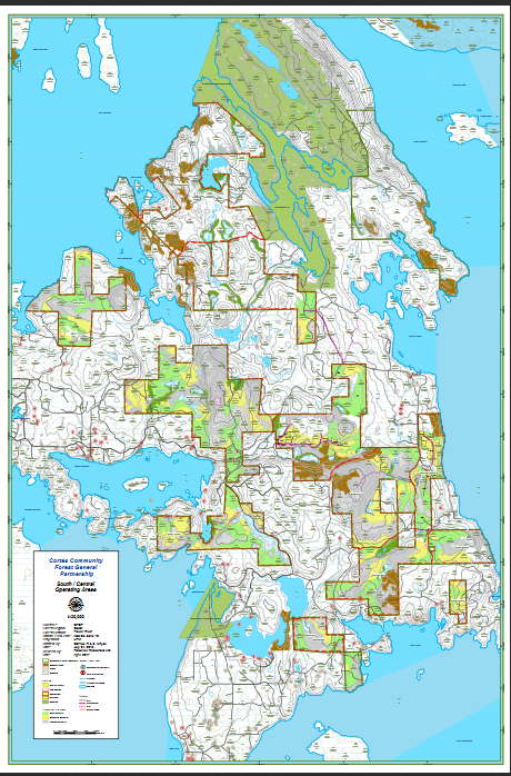 Overview of Cortes Community Forest Land Base