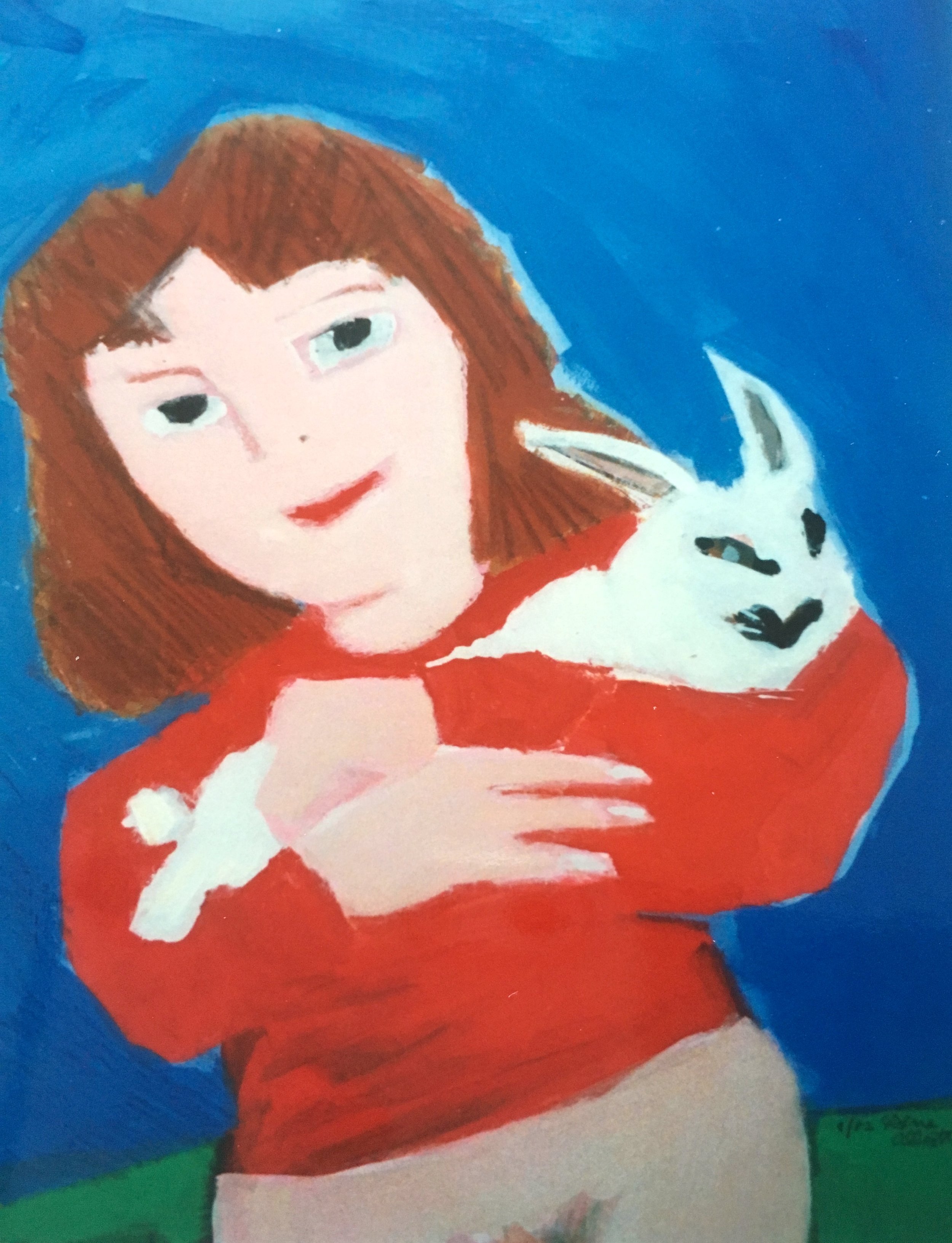 Girl with a Rabbit, 1982