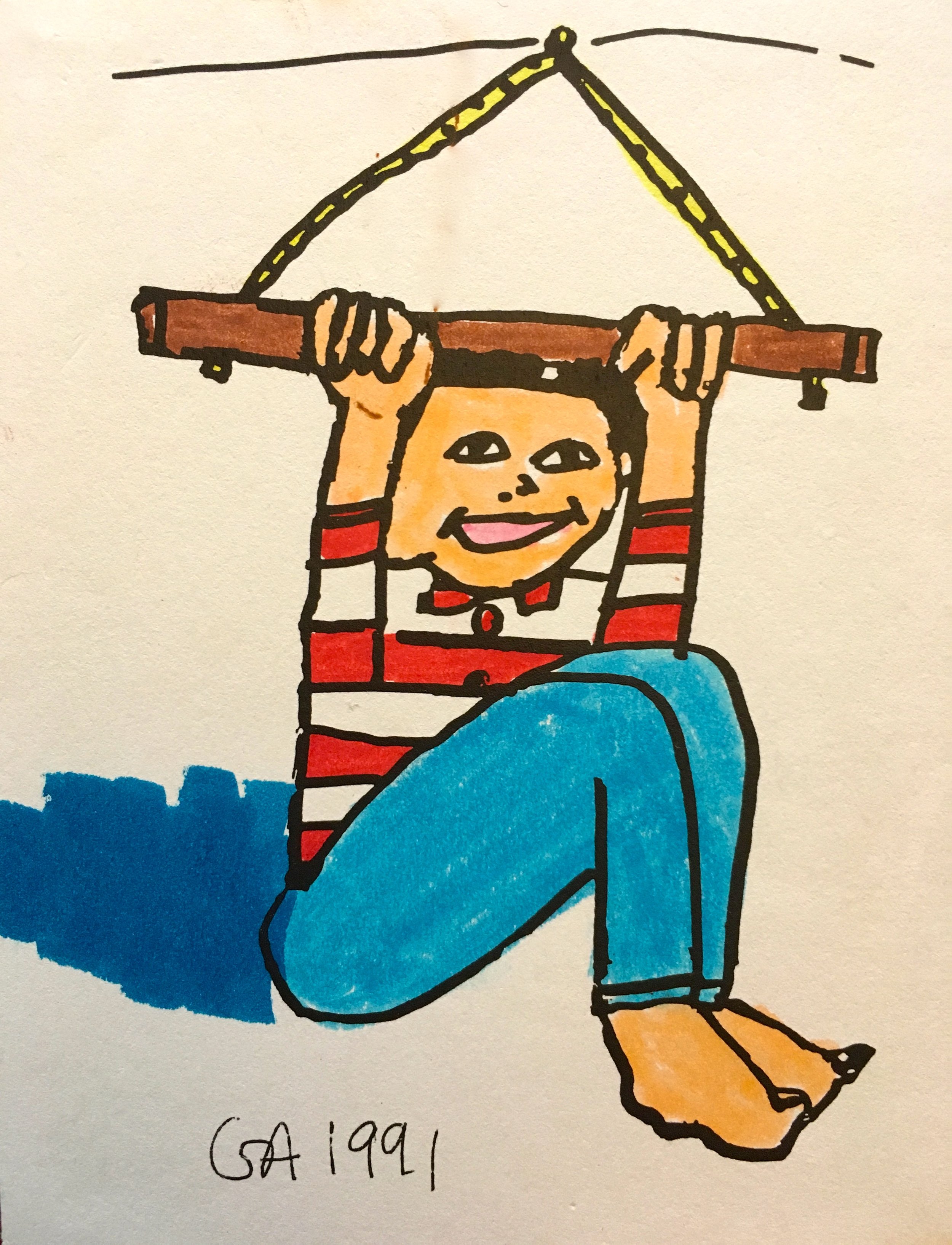 Boy on Trapeze