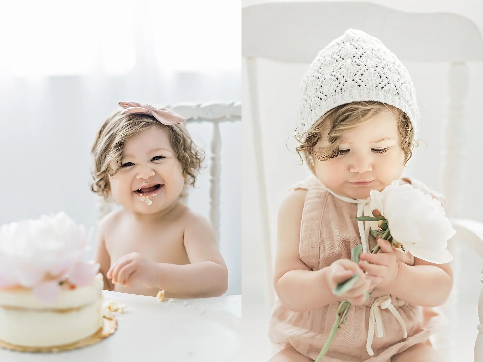 Flower Mound Cake Smash Session Sneak Peek — Kate Marie Portraiture