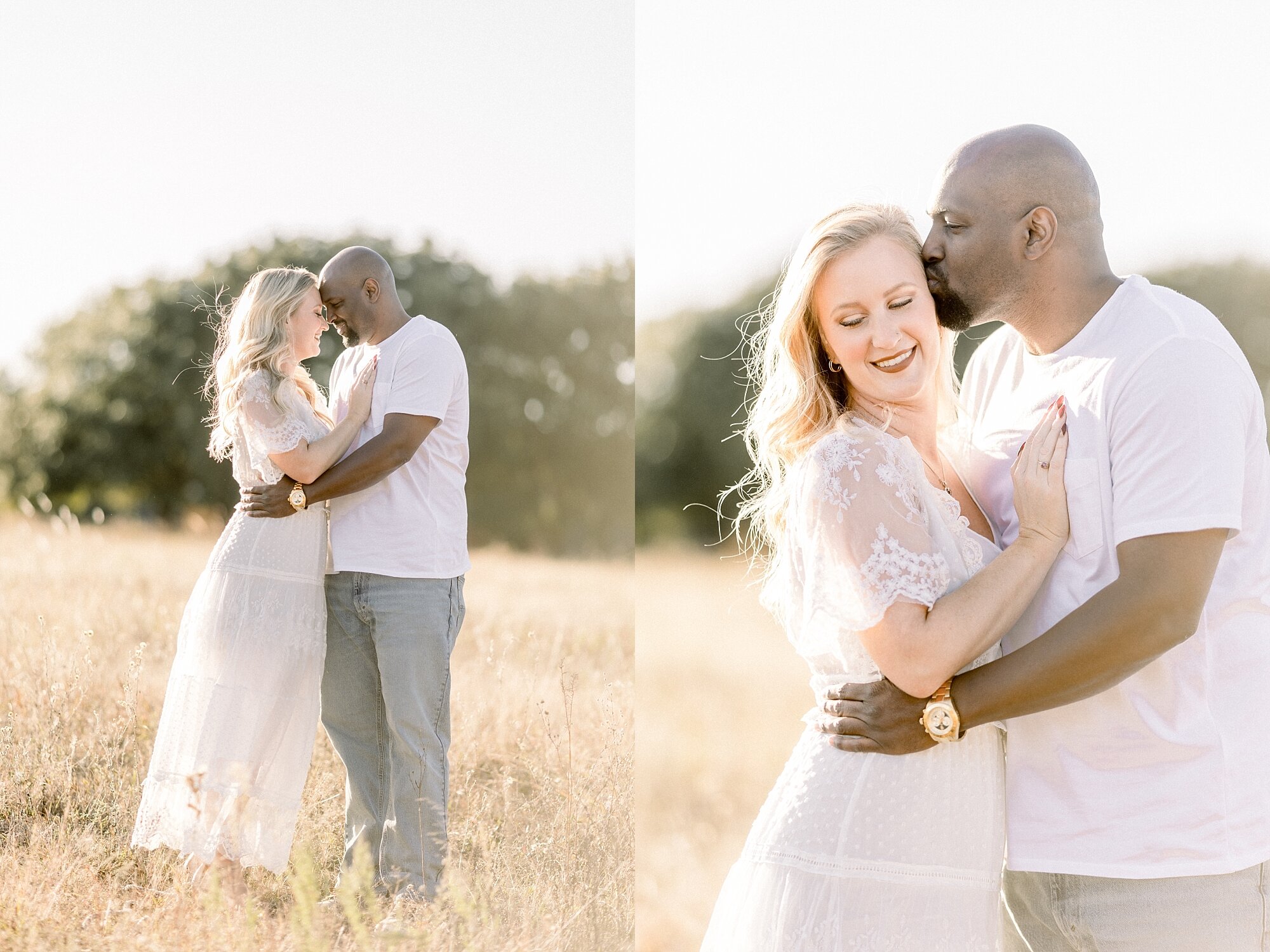 outdoor engagement photo shoot in Dallas area