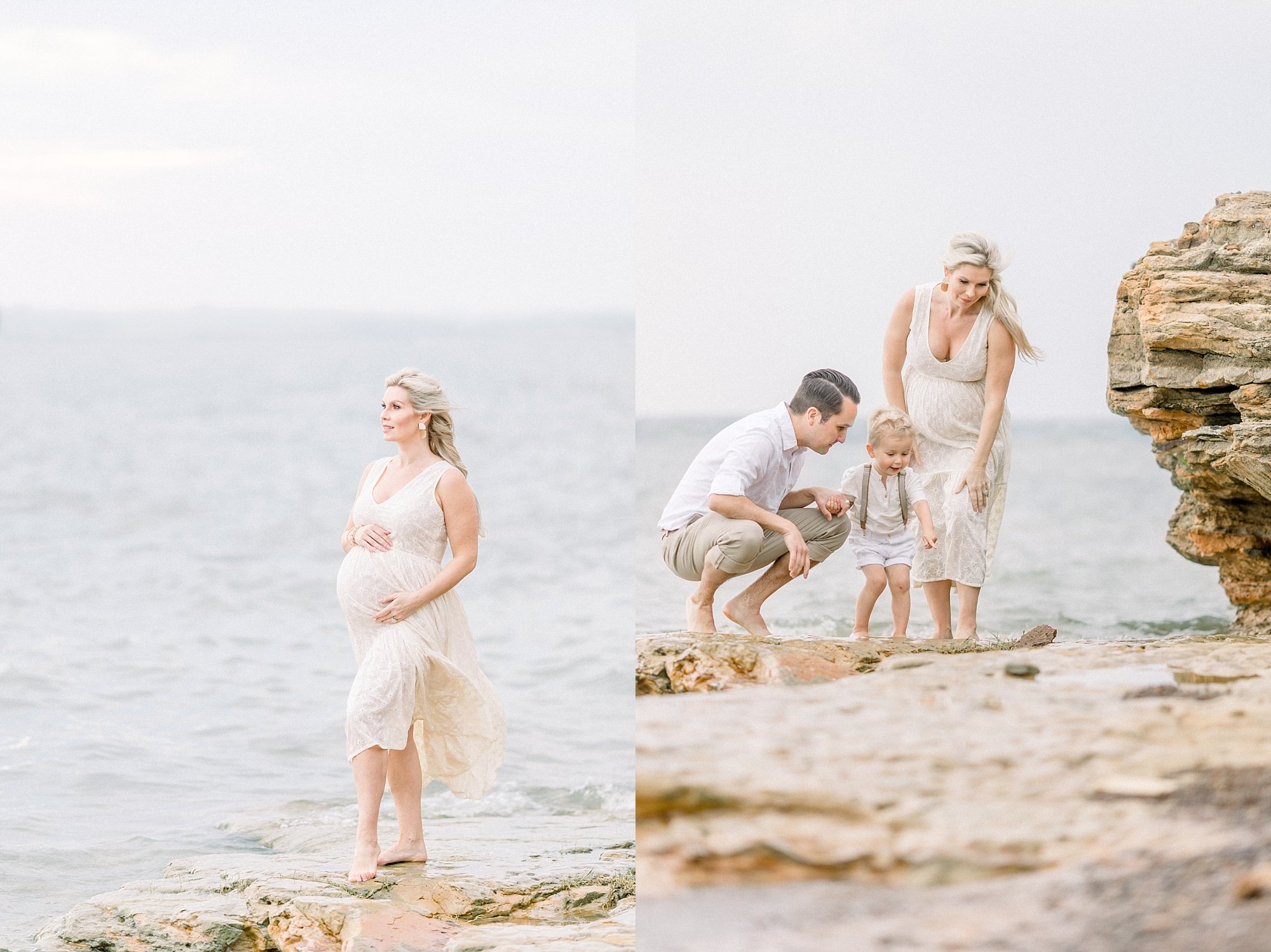 water side maternity portraits