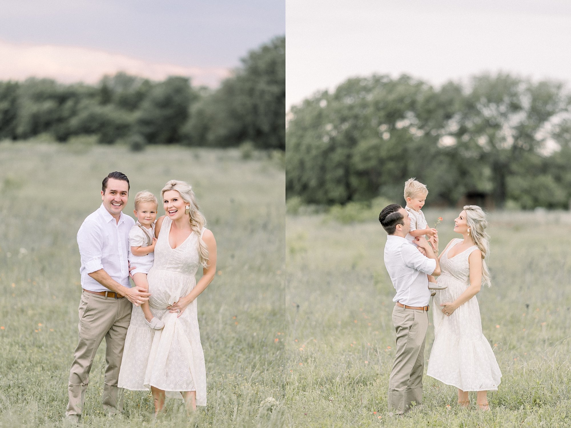 Dallas outdoor family and maternity photography session