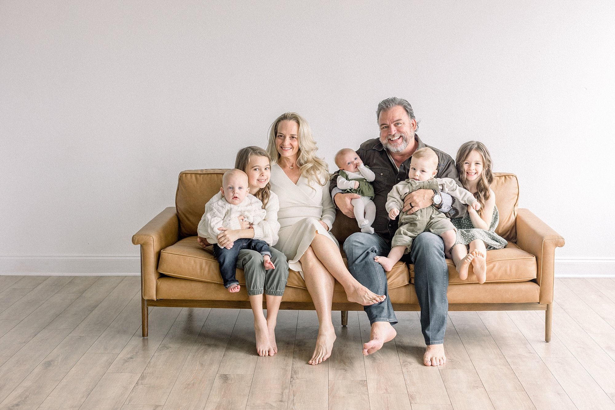 Dallas grandparents with grandchildren photo session