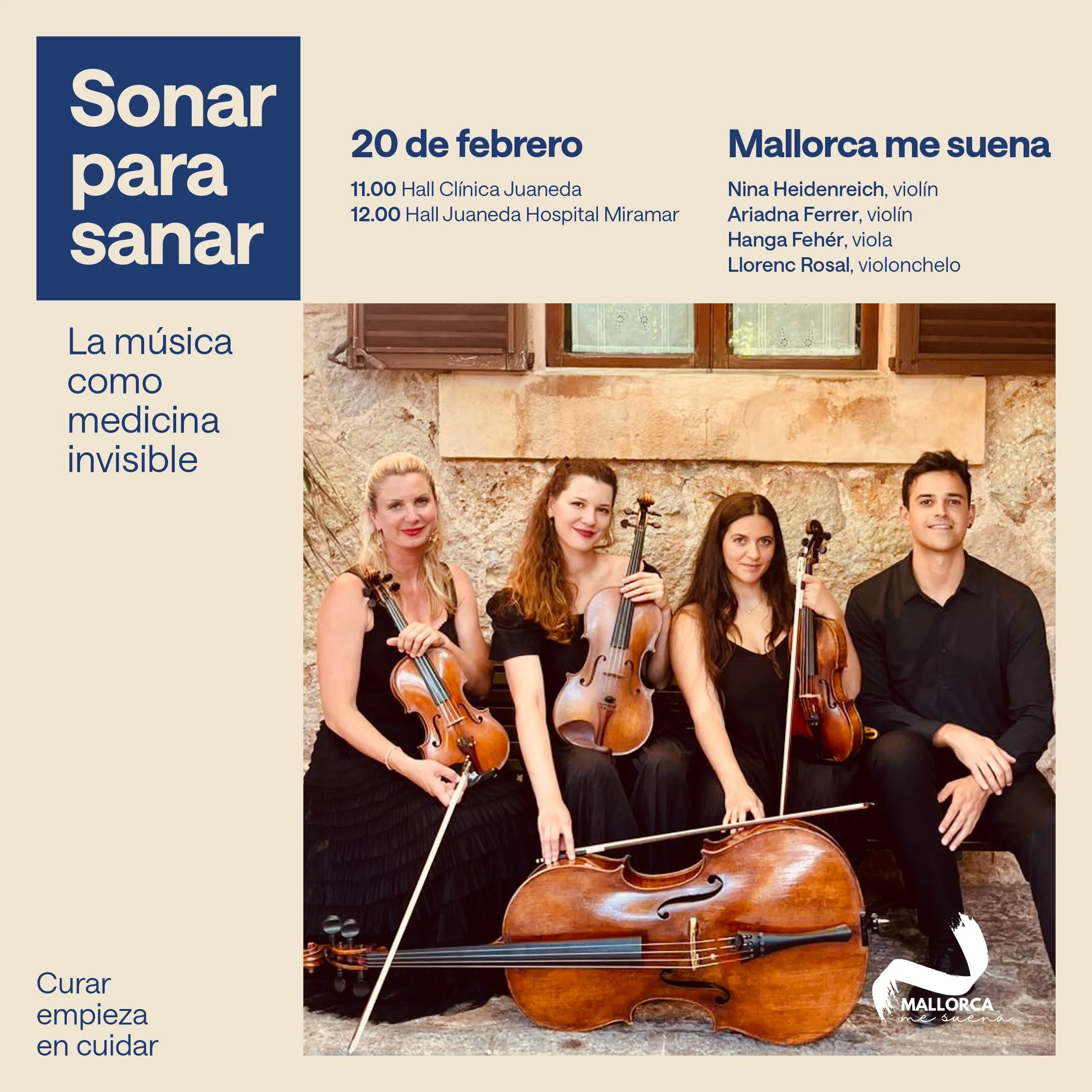 "Sonar para Sanar" Benefiz Mini Konzerte, Clinica Juaneda und Miramar