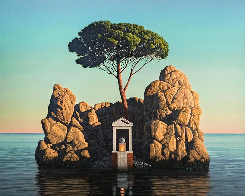 “Magna Fide (The-Great-Belief),” 2014 | oil on canvas, 60 x 80 in. | LewAllen Galleries, Santa Fe, NM