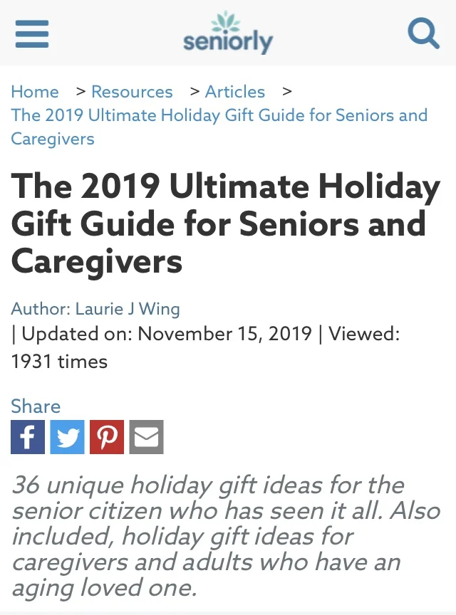 "50 After 50" Featured in "The 2019 Ultimate Holiday Gift Guide for Seniors"