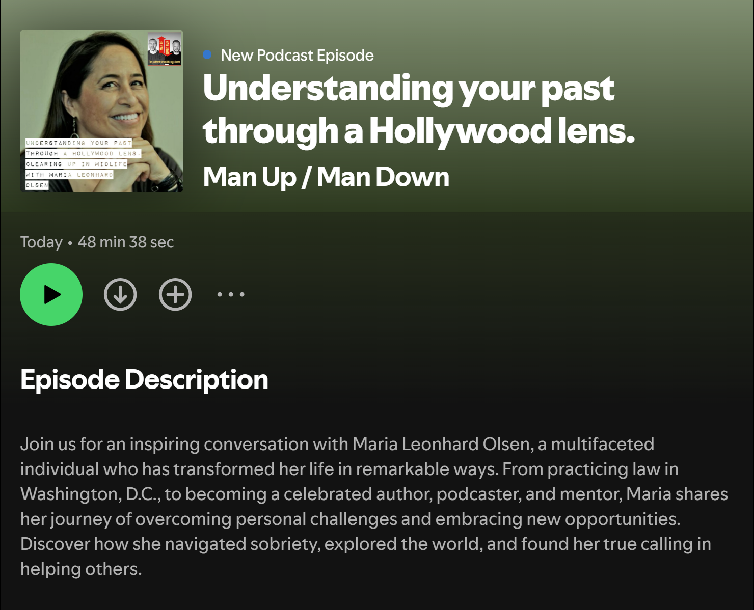 Interviewed on the Man Up Down Podcast in Europe
