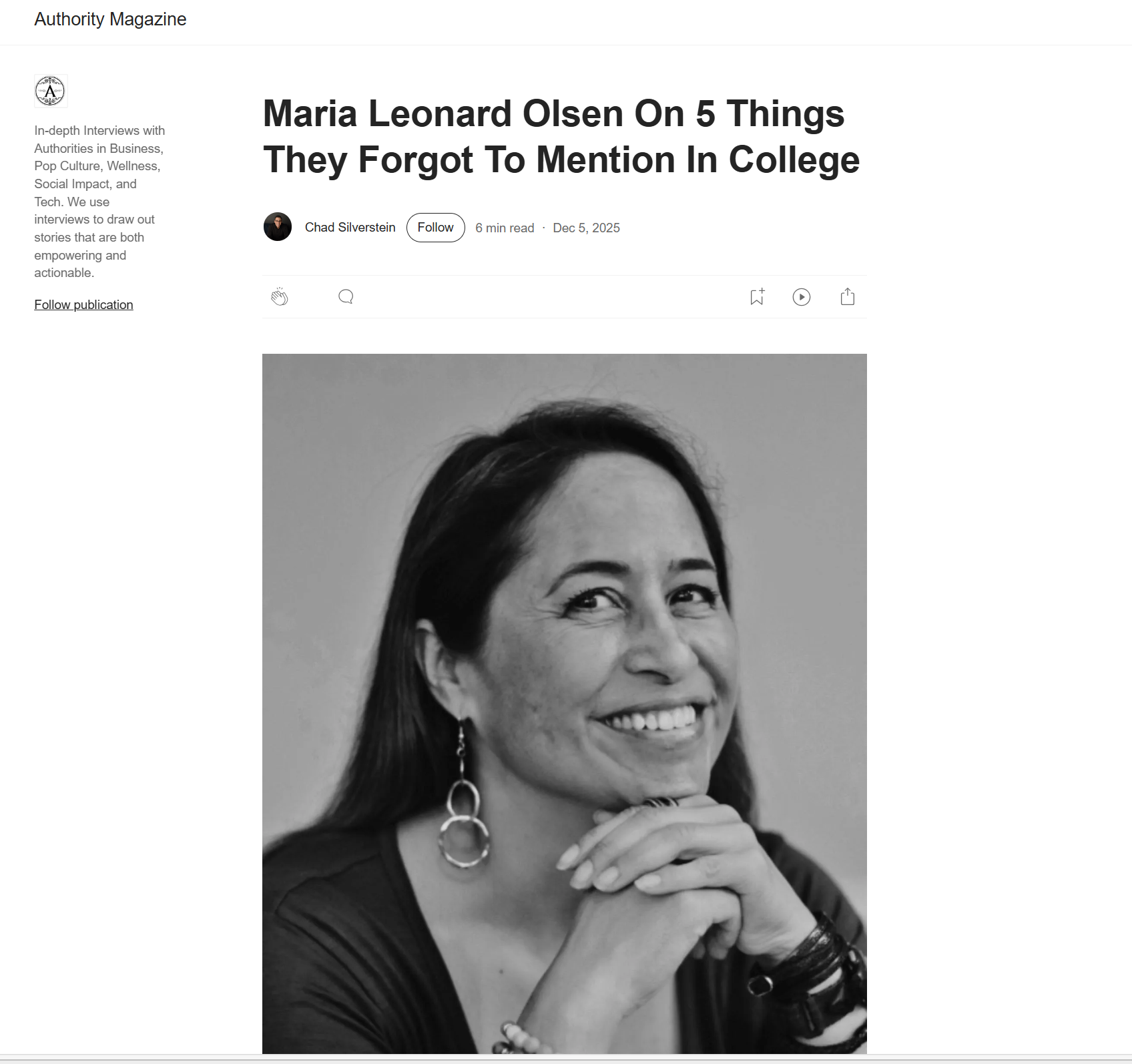 Maria Leonard Olsen On 5 Things They Forgot To Mention In College