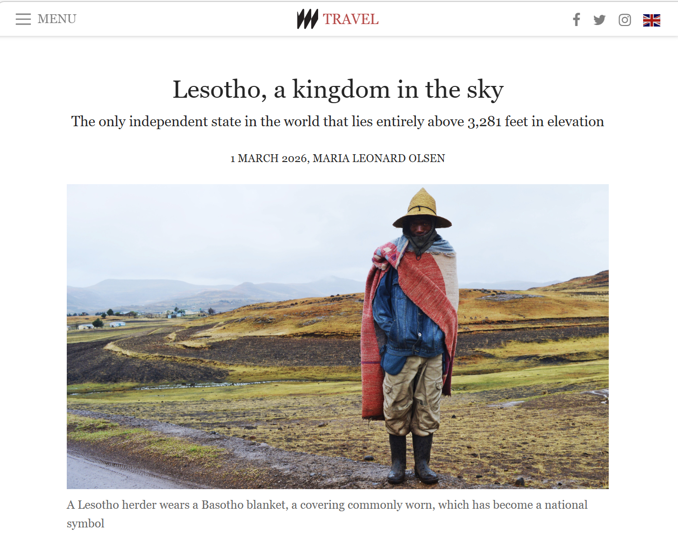 Piece I Wrote About the Kingdom of Lesotho