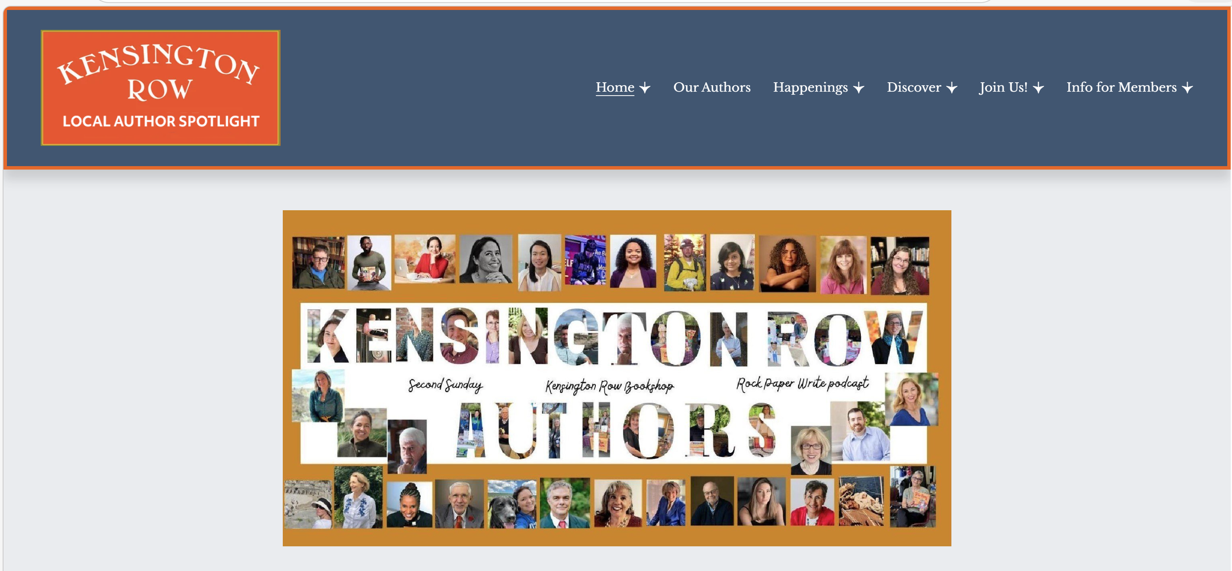 Present at the Kensington Row Bookshop