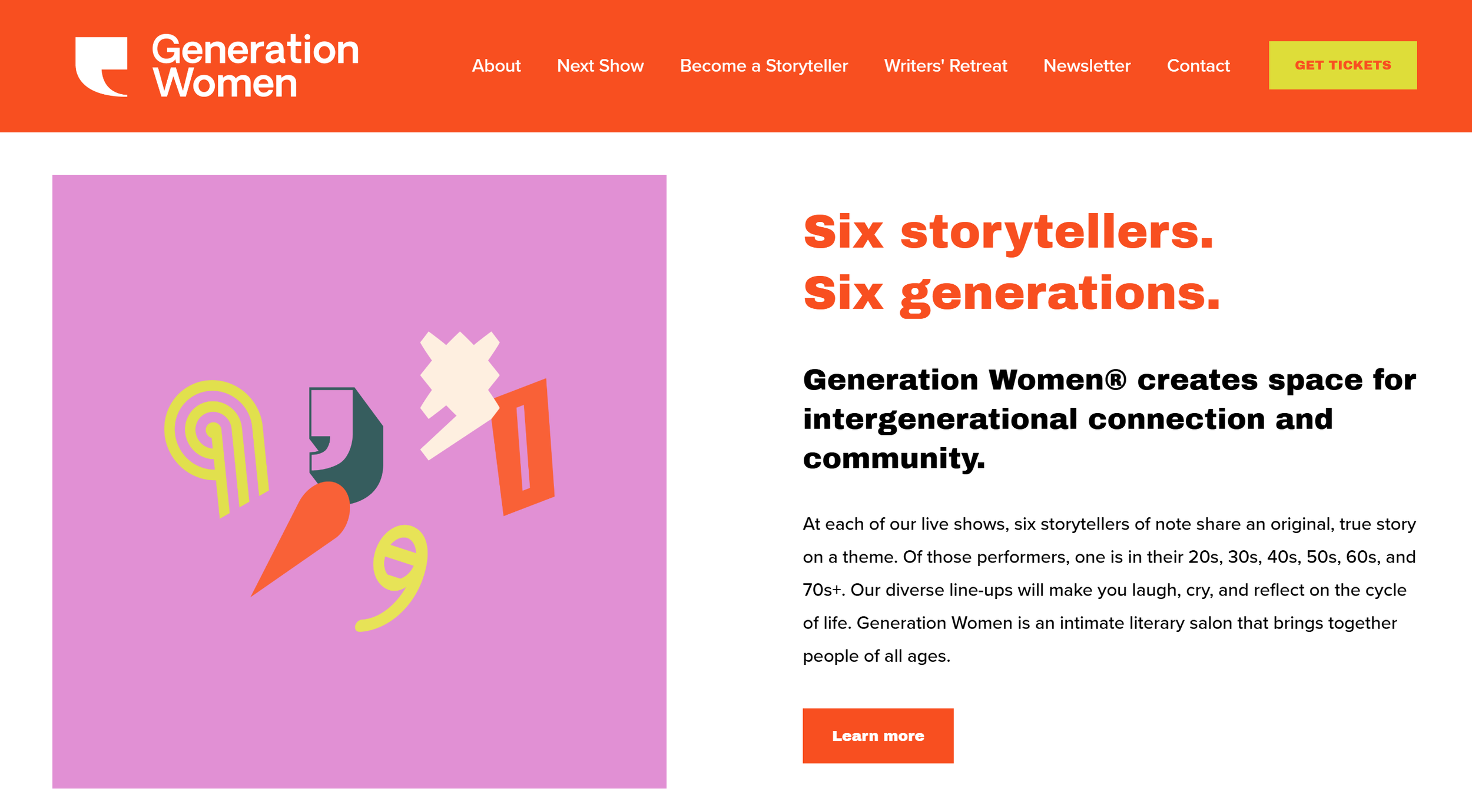 Speaker at Generation Women Representing Those in Their 60s