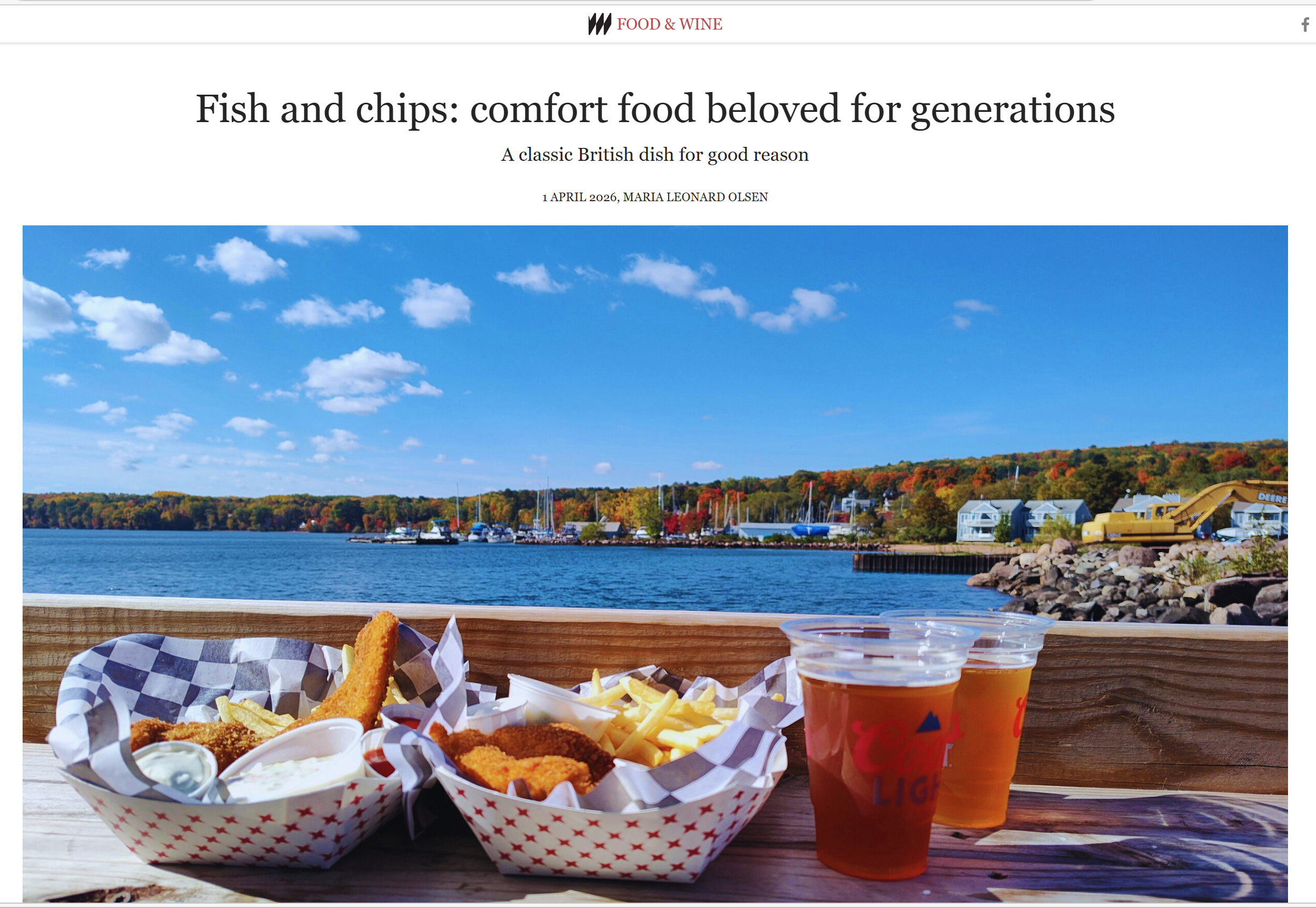 A Piece for Meer.com on British Comfort Food, Fish and Chips