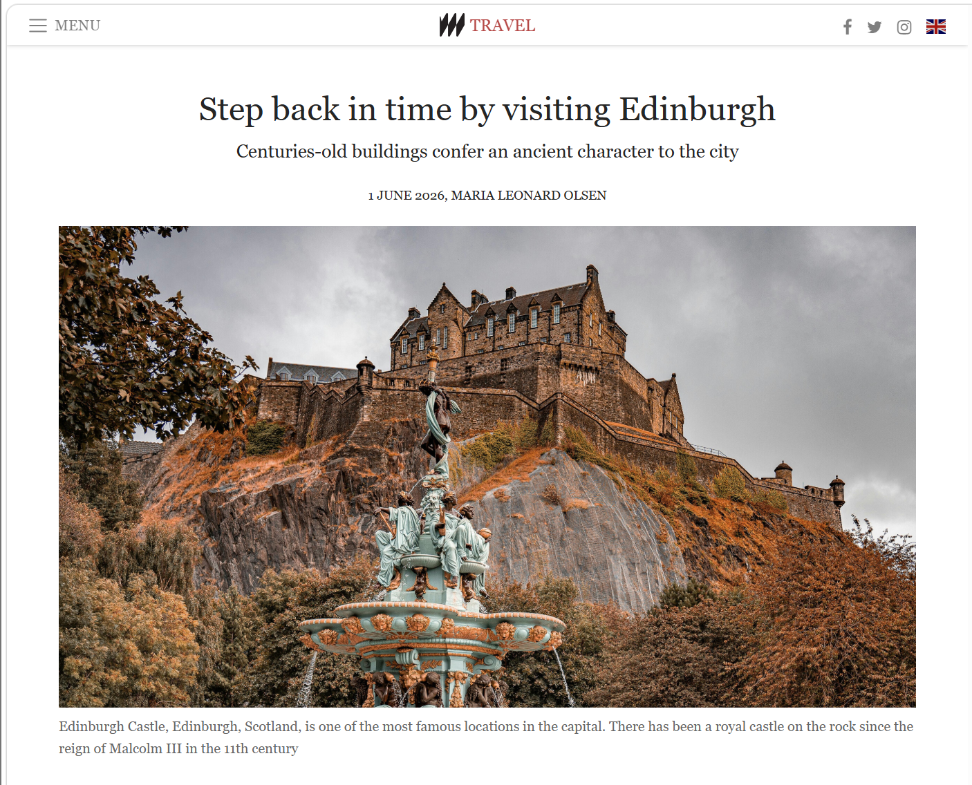 Piece I Wrote About Edinburgh, Scotland