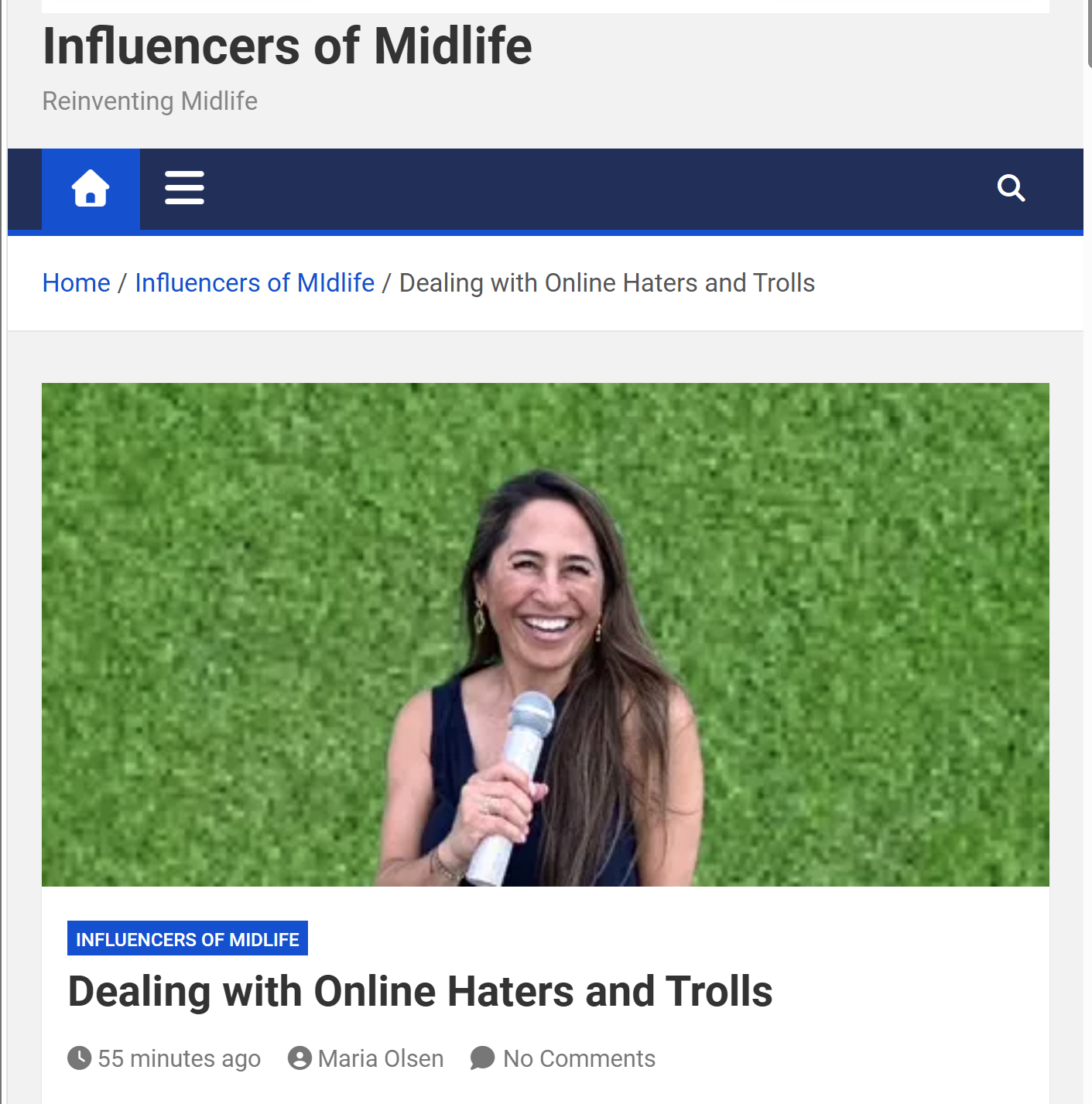Piece About Online Haters &amp; Trolls That I Wrote for Influencers of Midlife