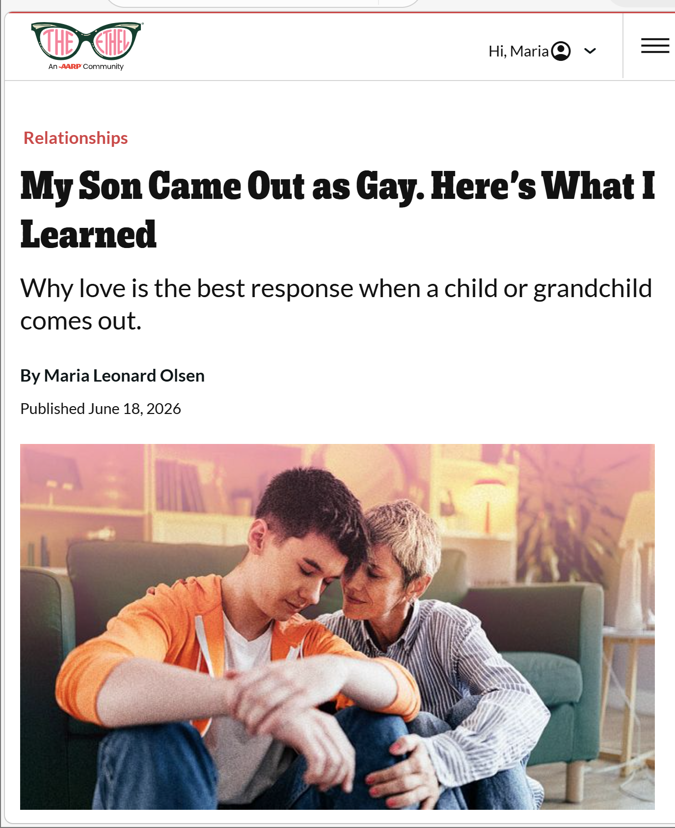 Piece I Wrote for AARP's The Ethel