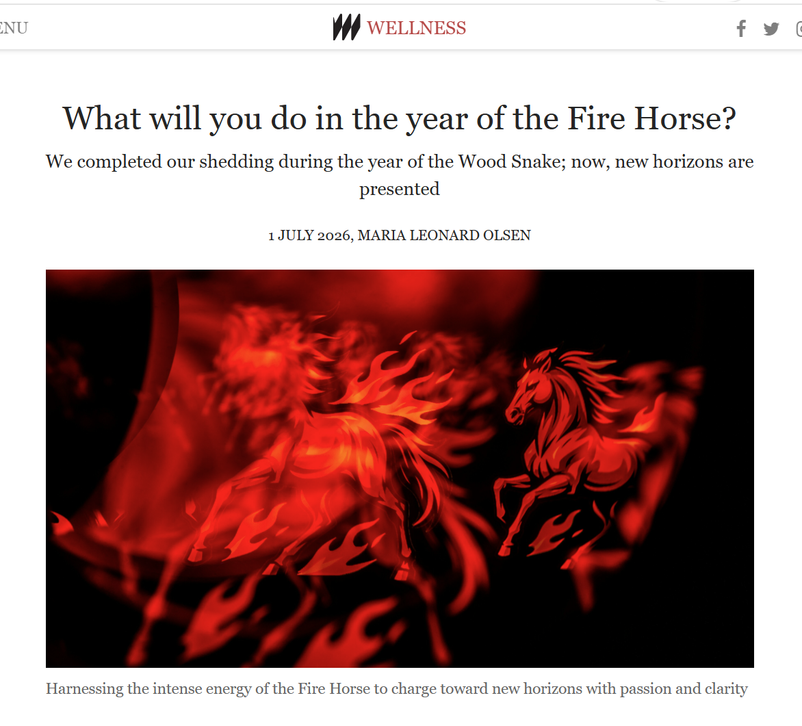 New Article for Meer: What Will You Do in the Year of the Fire Horse?