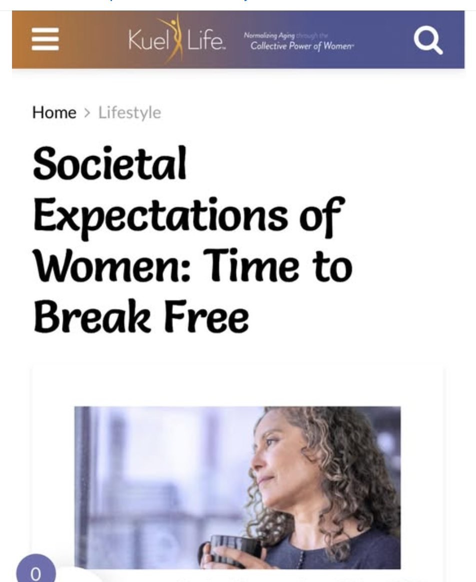 Piece for KuelLife:  Time to Break Free of Social Expectations