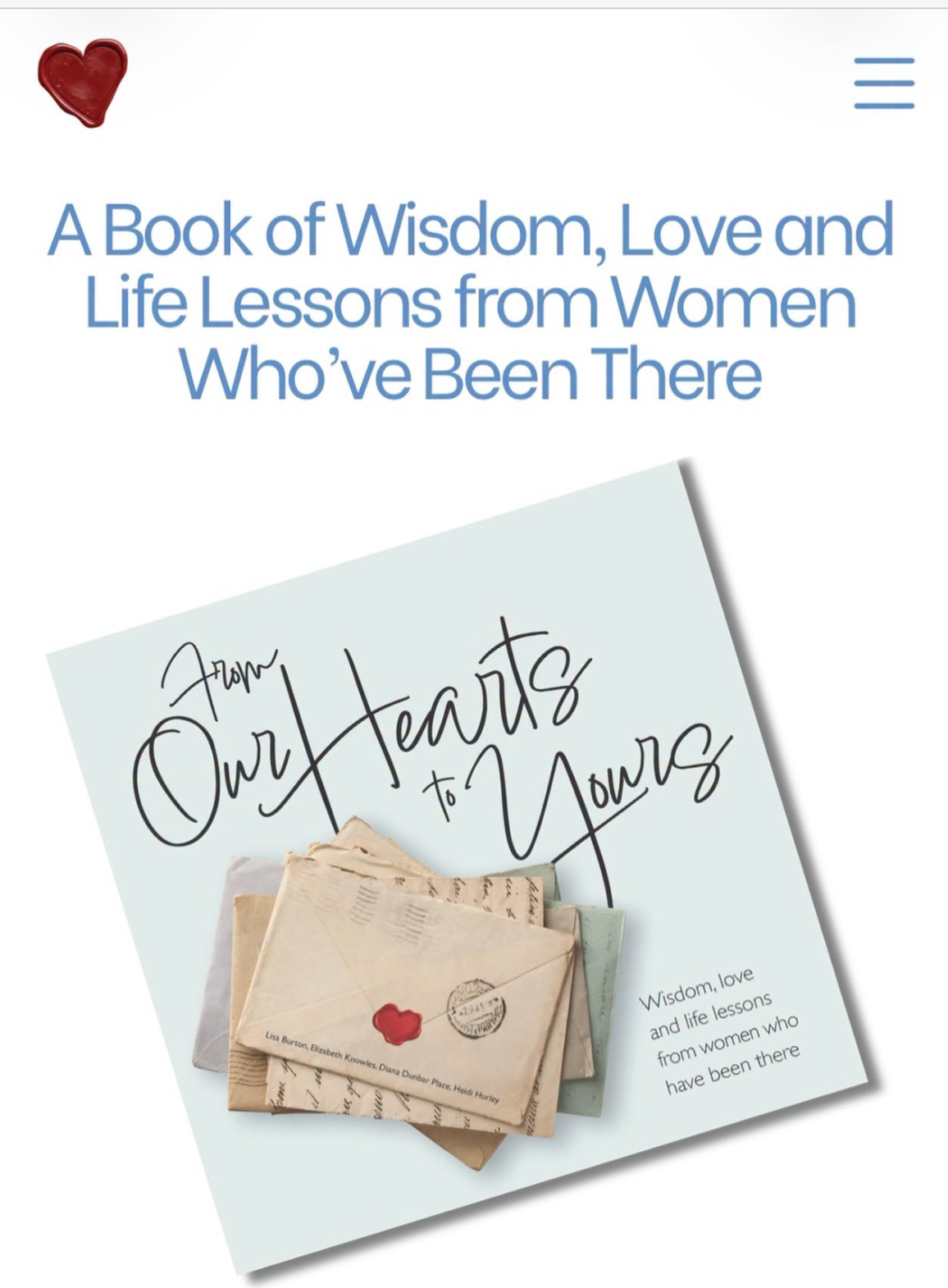 Part of a New Book Filled with Wisdom for Young Women