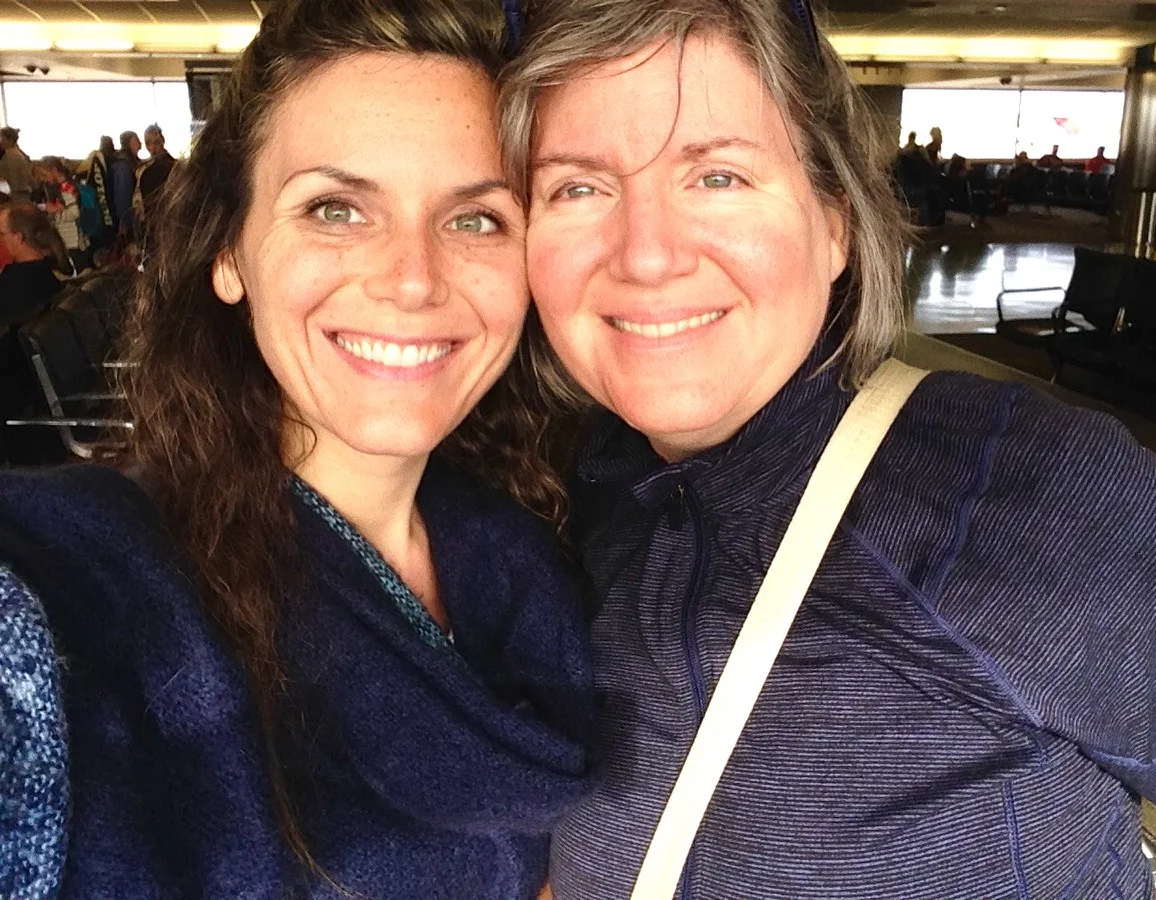 Alexandra Borzo and proud Mom Sherry on our way to Lima, Peru where Alex lives now!