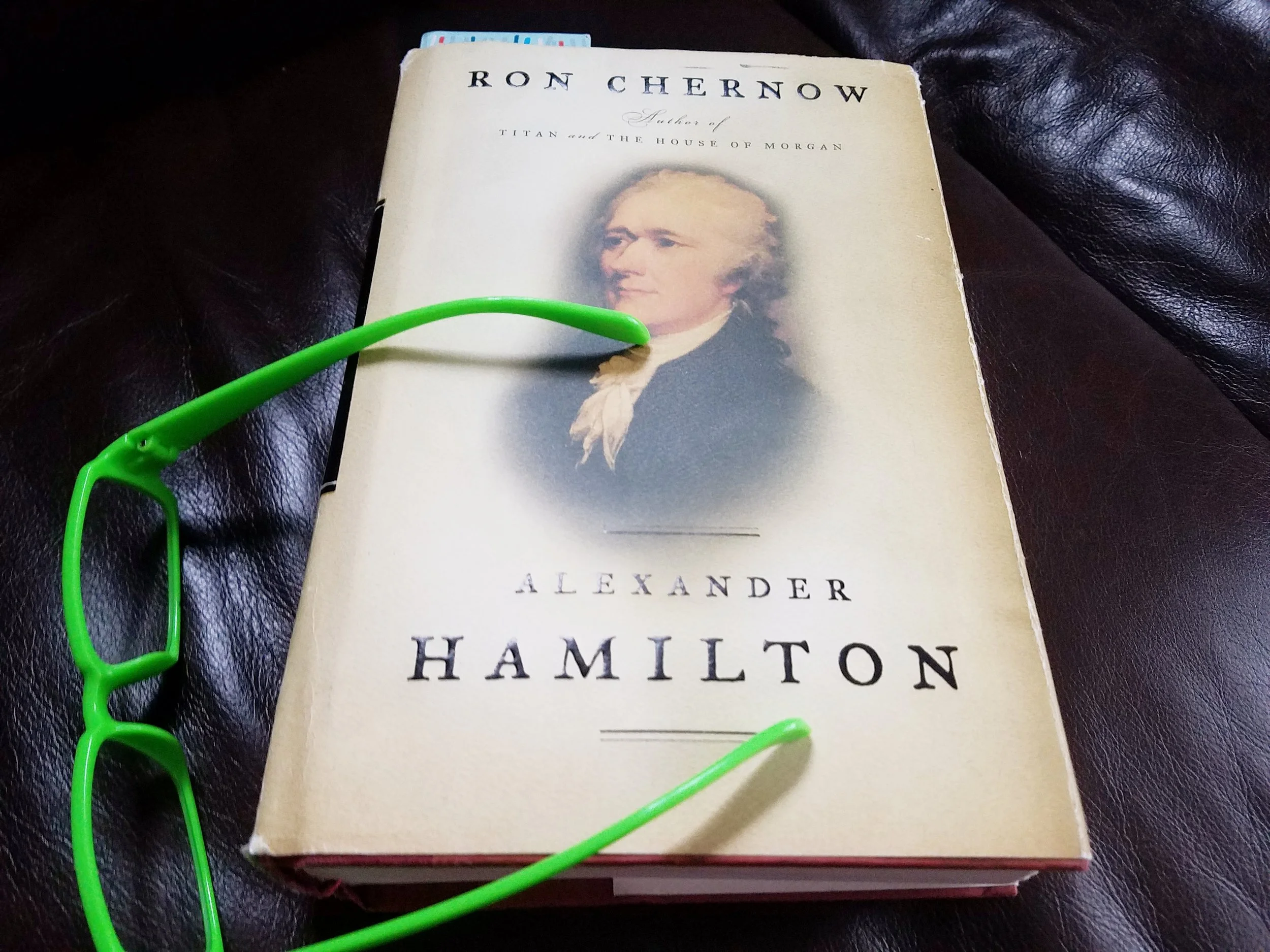 The Real Lives Book Club selection for January and February 2019 is Alexander Hamilton by Ron Chernow. The book will be my constant companion. Let’s meetup and read at the coffee shops!