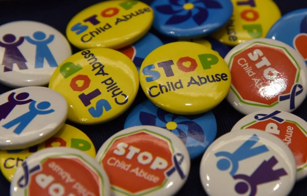 Stop Child Abuse Buttons