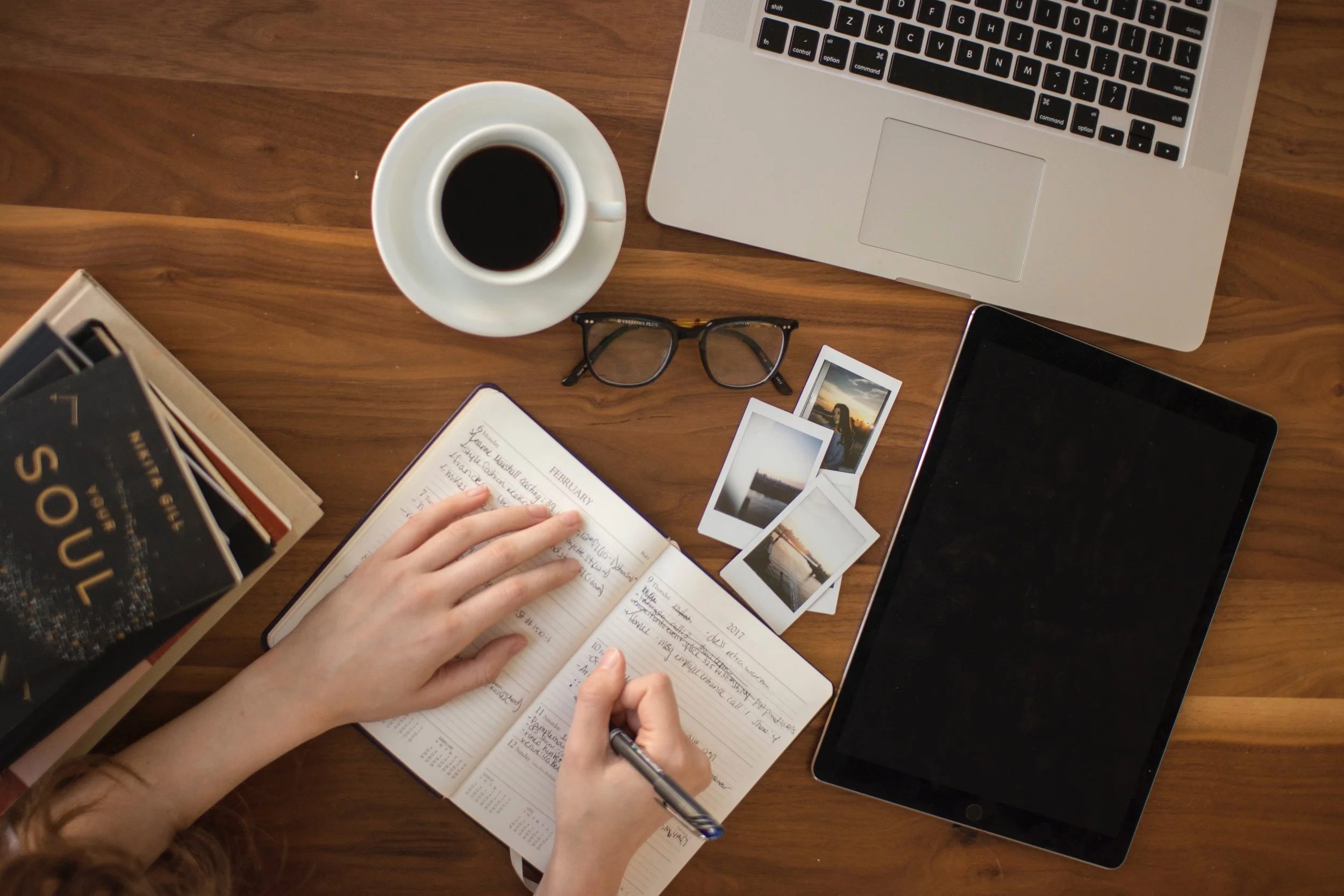 A time for journaling each day is a healthy practice. Photo by Thought Catalog on Unsplash
