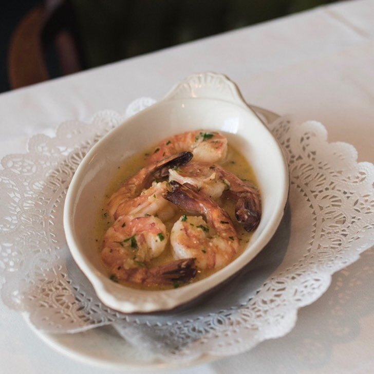 Shrimp a la Guilho - Tender shrimp saut&eacute;ed in a garlic lemon sauce.  #portuguesefood #novaeuropa #montgomerycounty