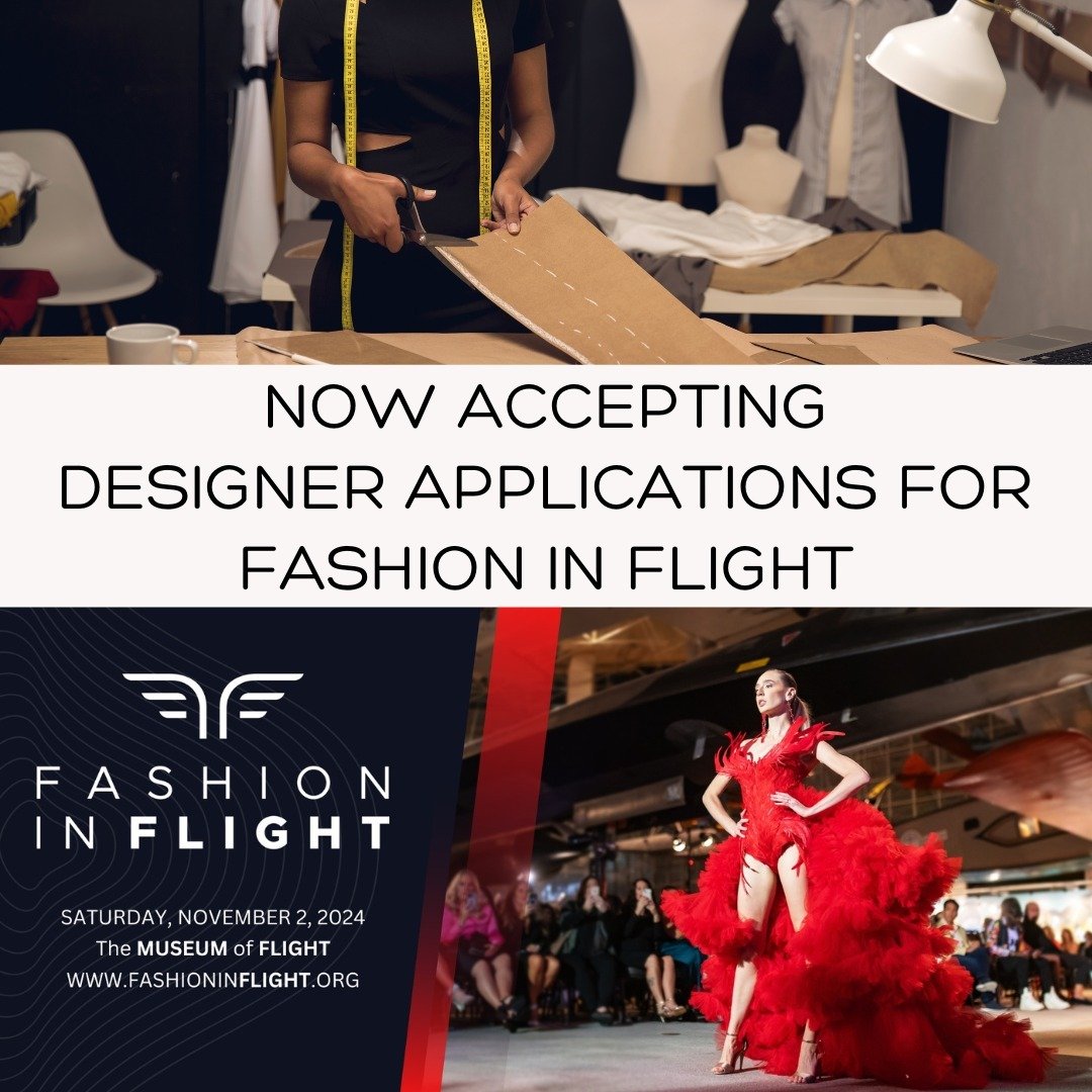 We are now accepting applications for Fashion in Flight 2024. For this year's show, We are currently accepting applications for Fashion in Flight. We have up to 6 spots for clothing designers both couture and production ready designers, as well as bo